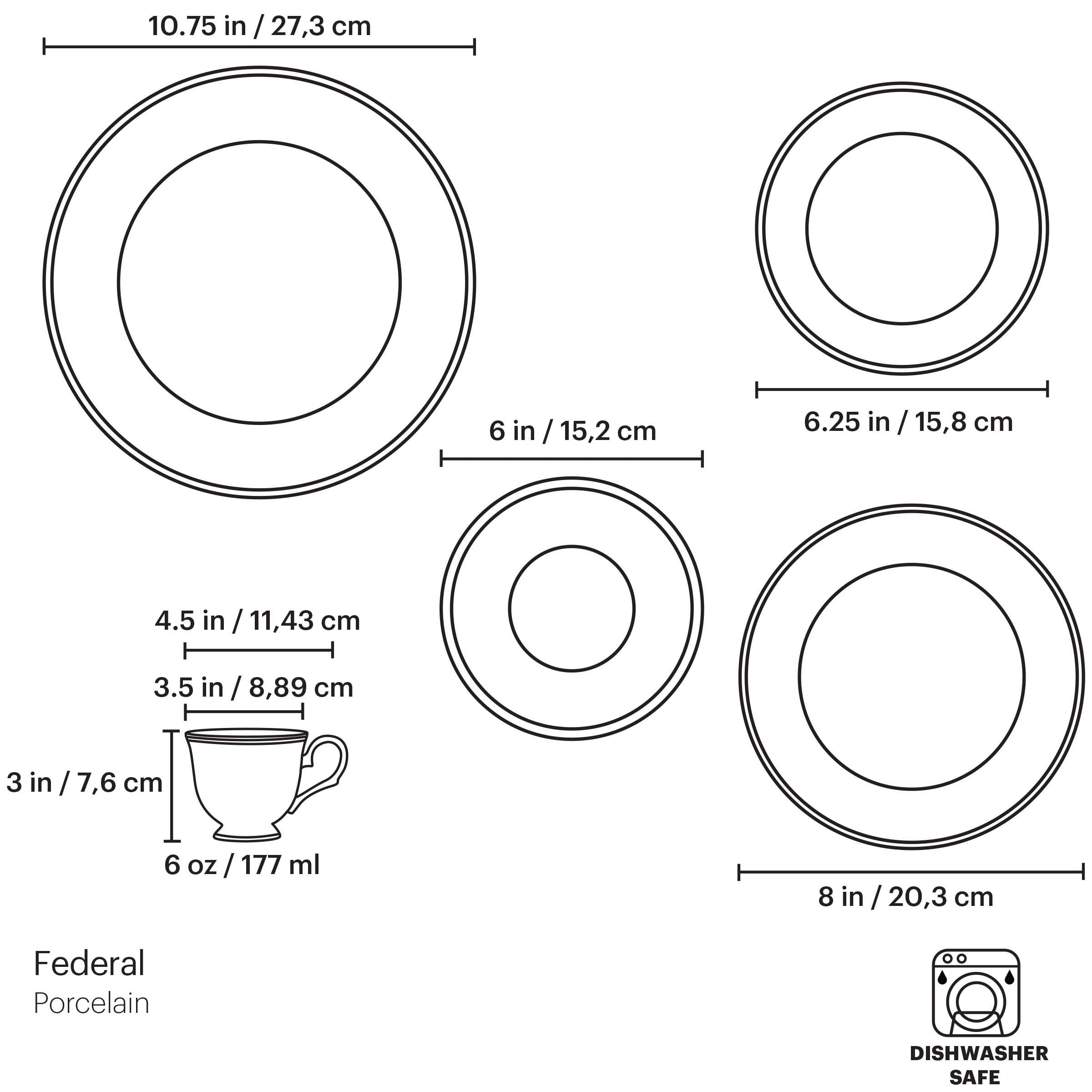 Federal Gold 5 Piece Place Setting - Image 6