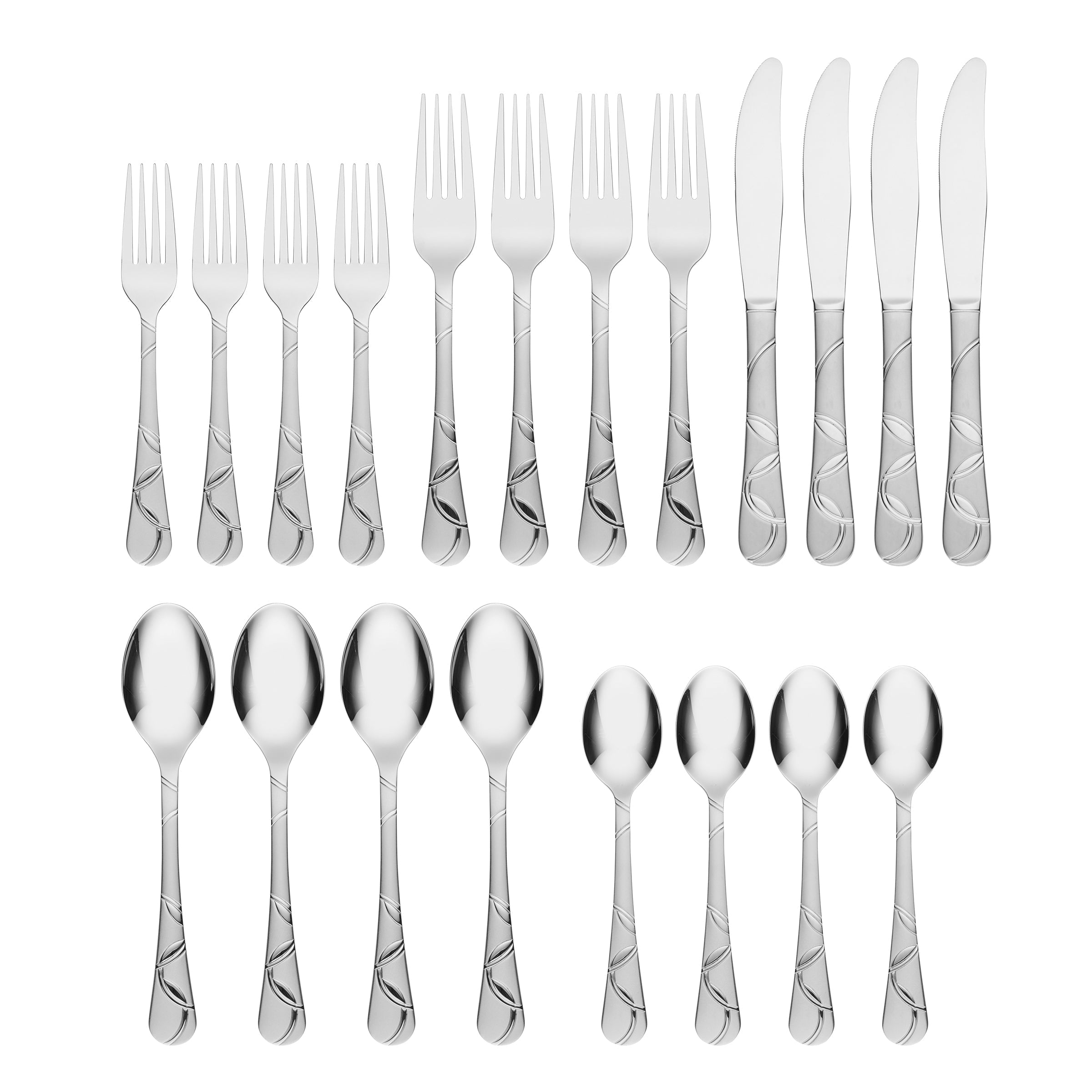 Alternative view of Felicity Sand 20 Piece Flatware Set