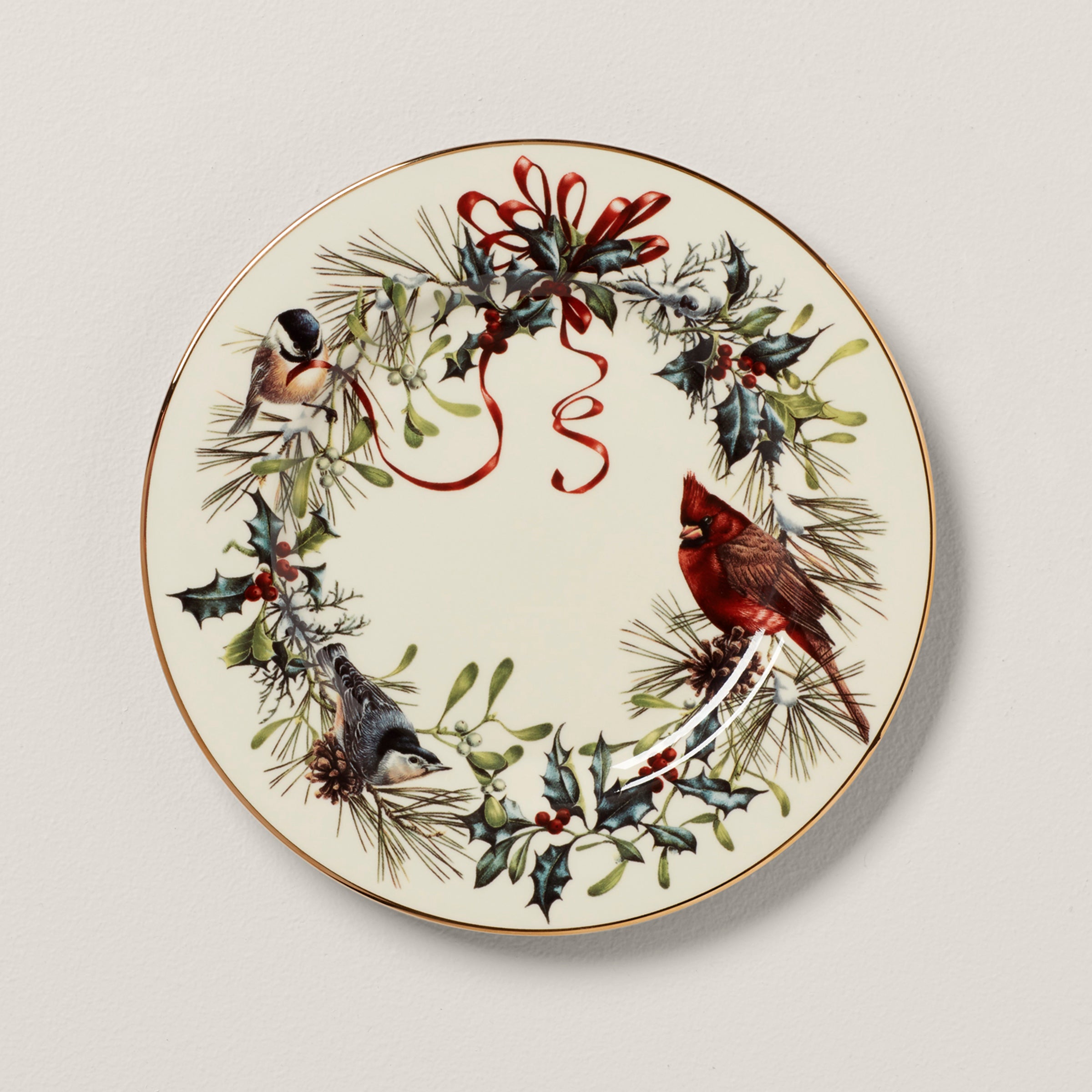 Winter Greetings Salad Plate