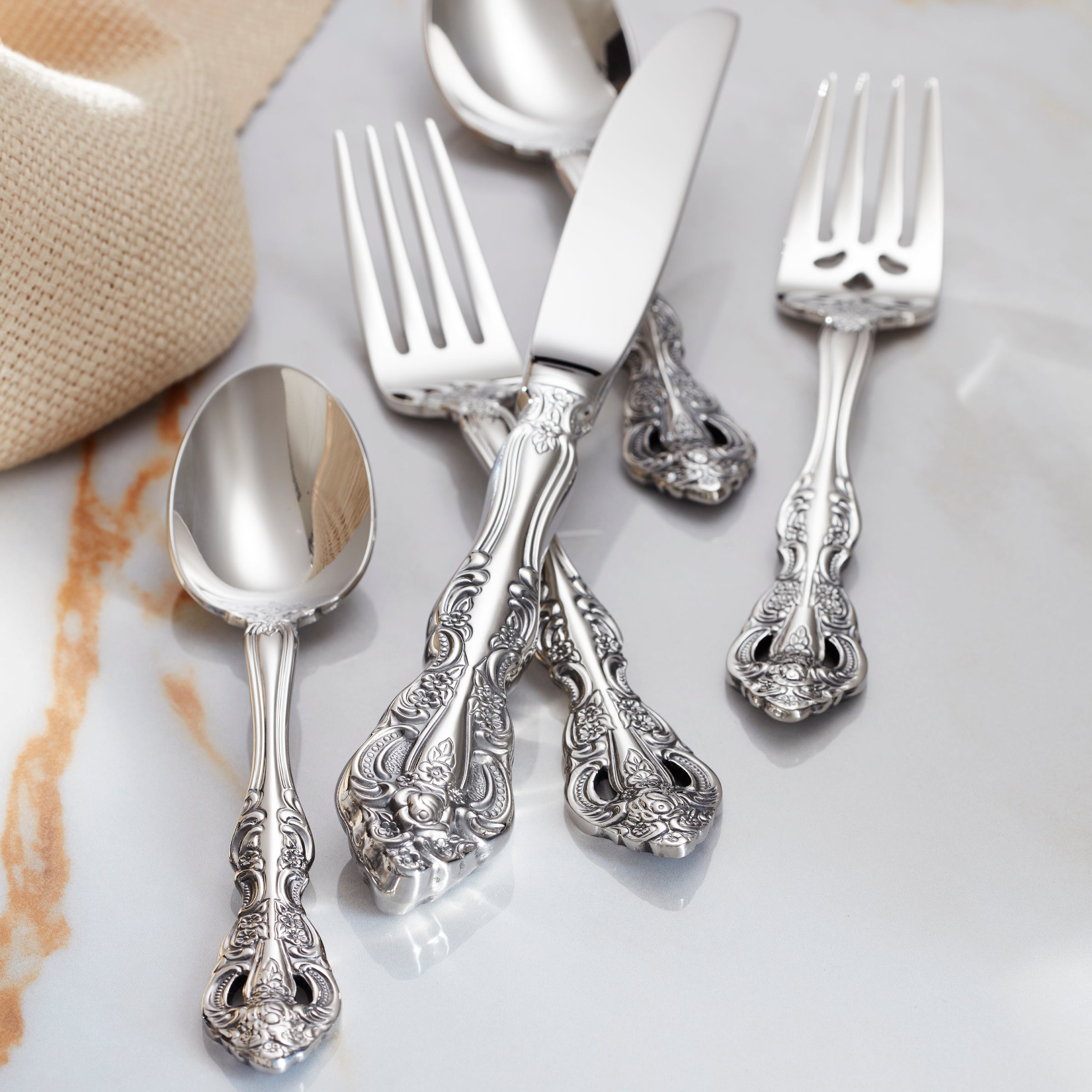 Michelangelo 20 Piece Flatware Set - Image 3