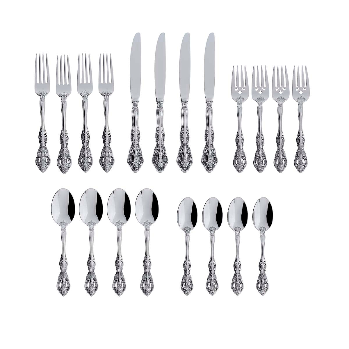 Michelangelo 20 Piece Flatware Set - Image 2