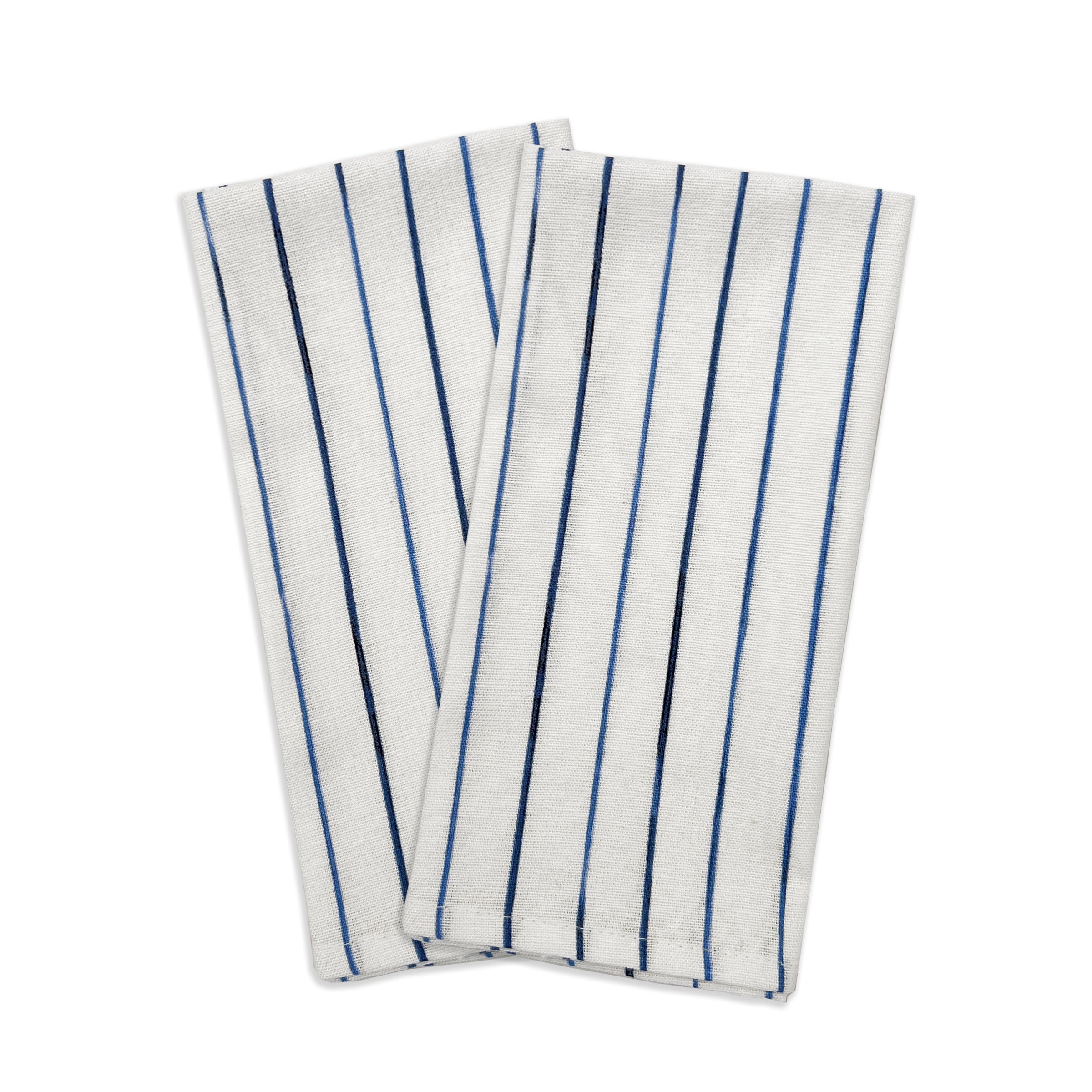 Blue Bay Stripe Dinner Napkin   Set Of 2