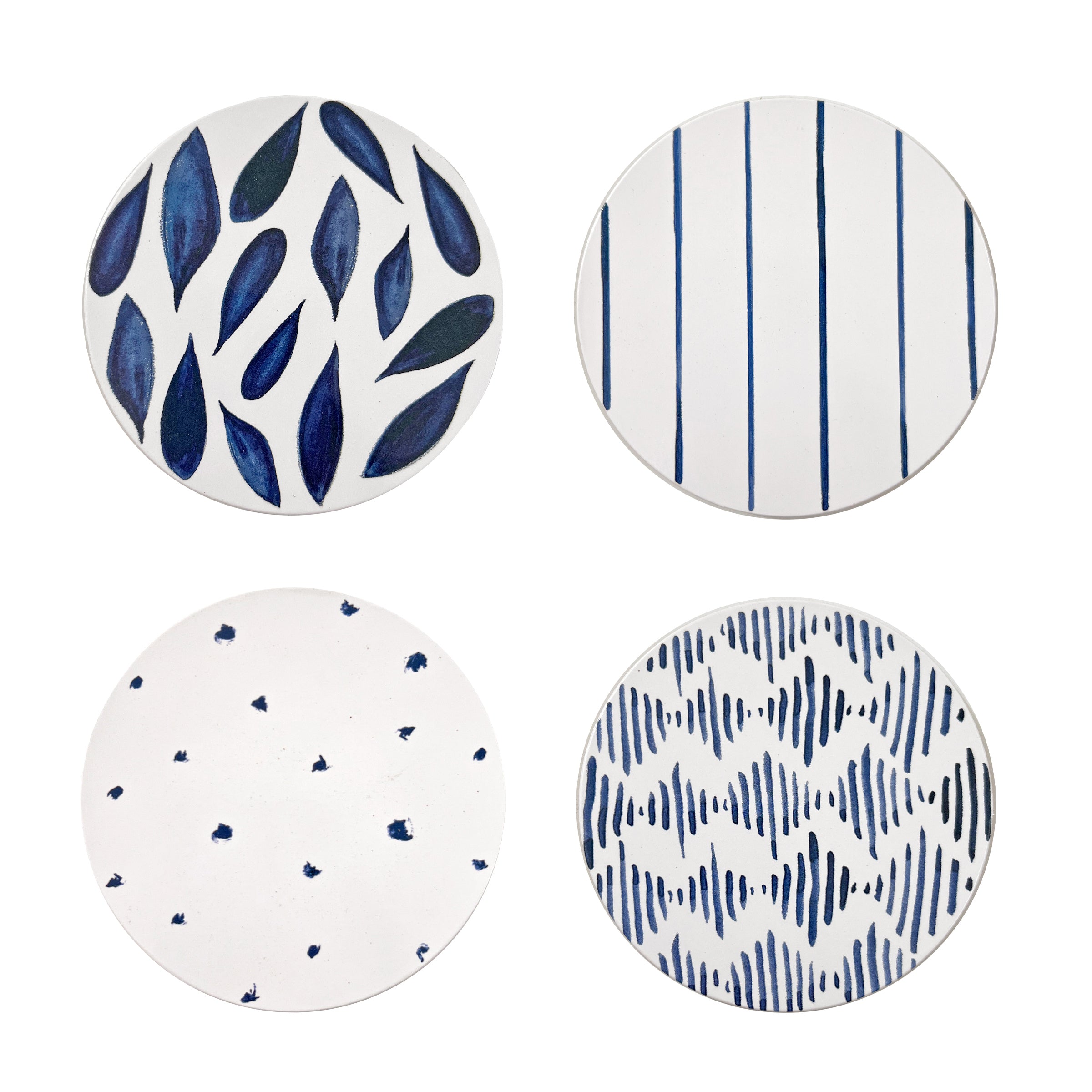 Blue Bay Corkback Coasters   Set Of 4