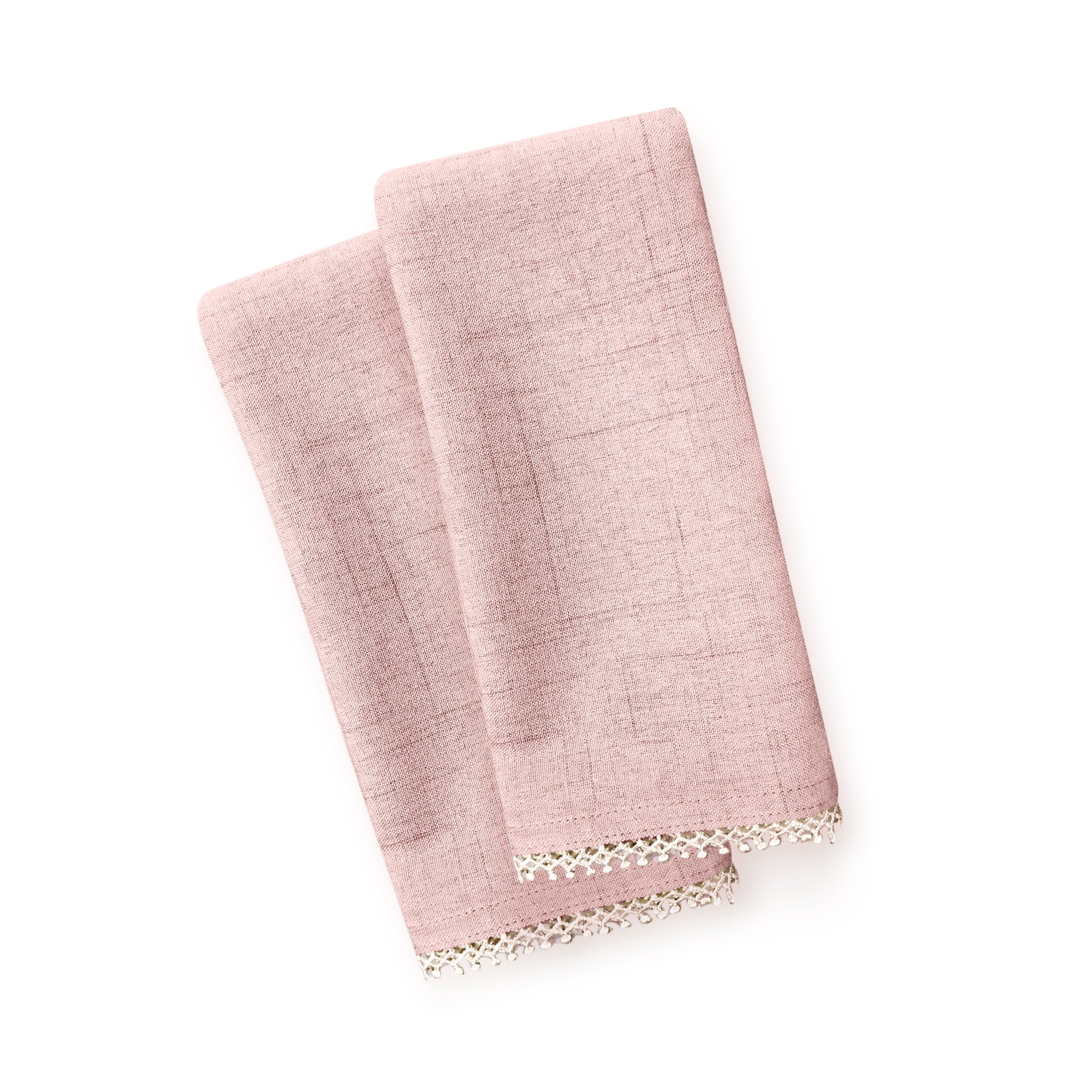 French Perle Blush Dinner Napkins Set Of 2