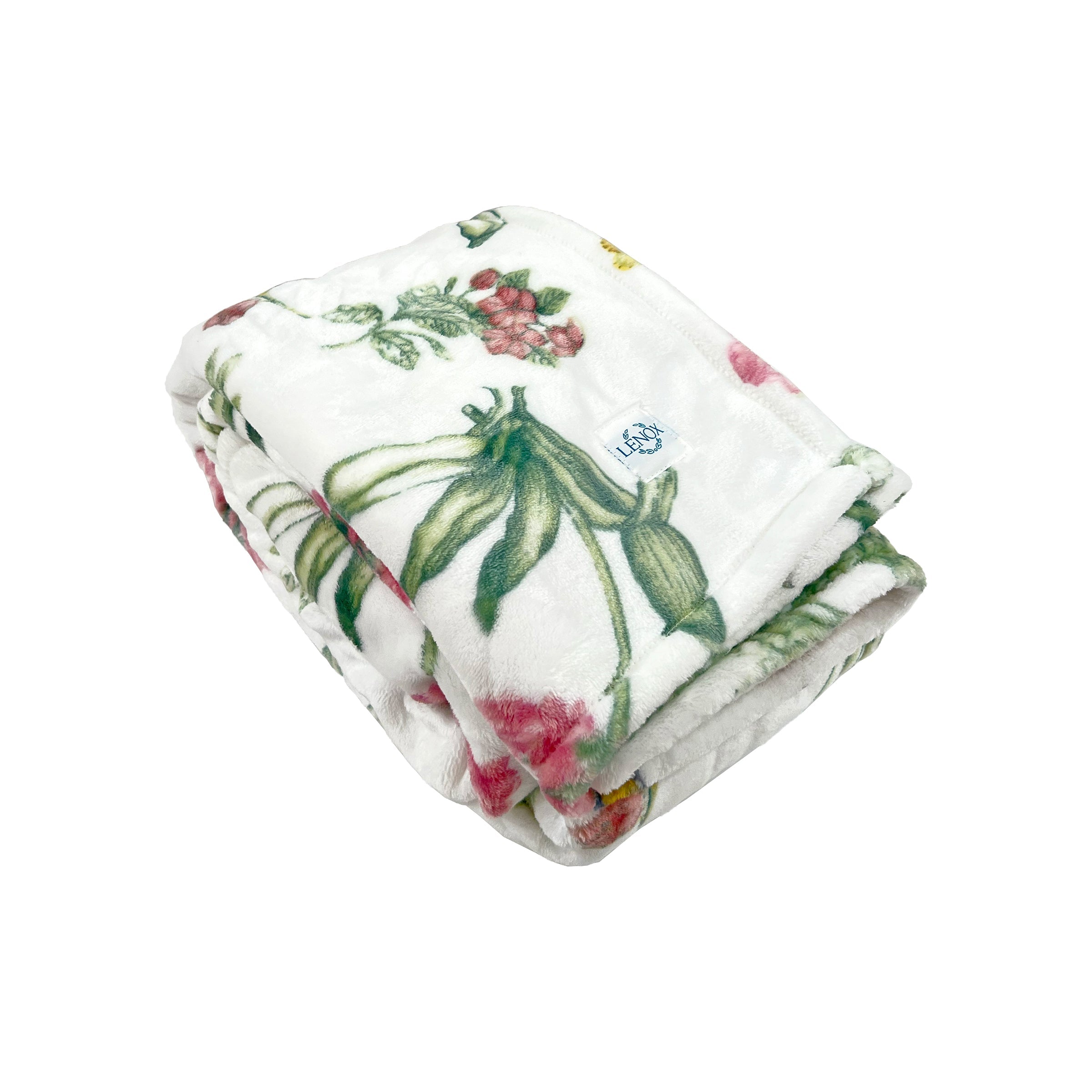 Alternative view of Butterfly Meadow Bloom Pink Throw Blanket