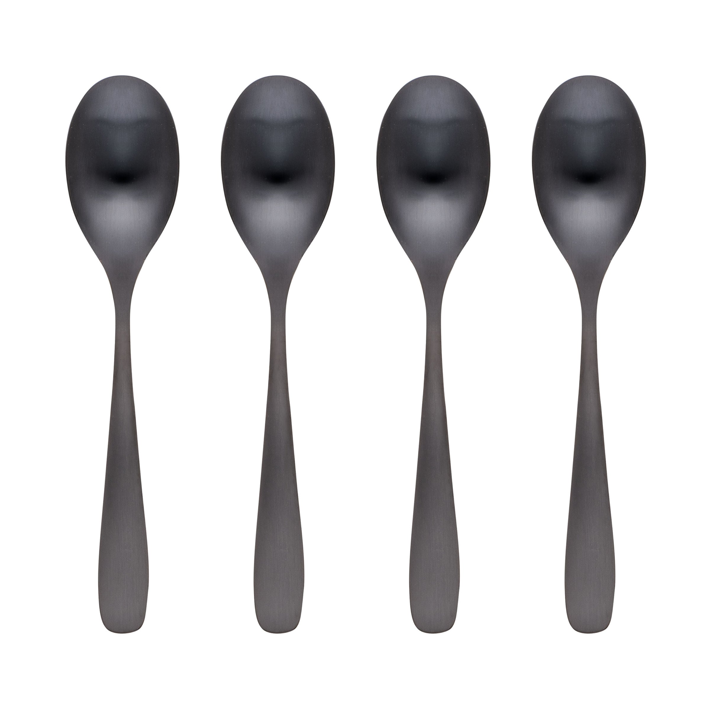 Eliana Black Satin Dinner Spoon   Set of 4