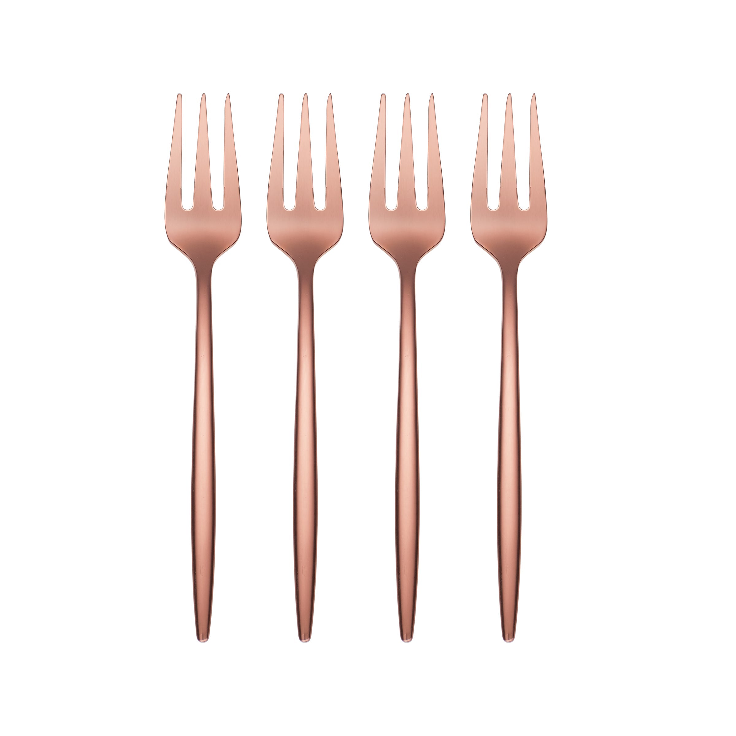 Gaze Copper Mirror Cocktail Fork   Set of 4