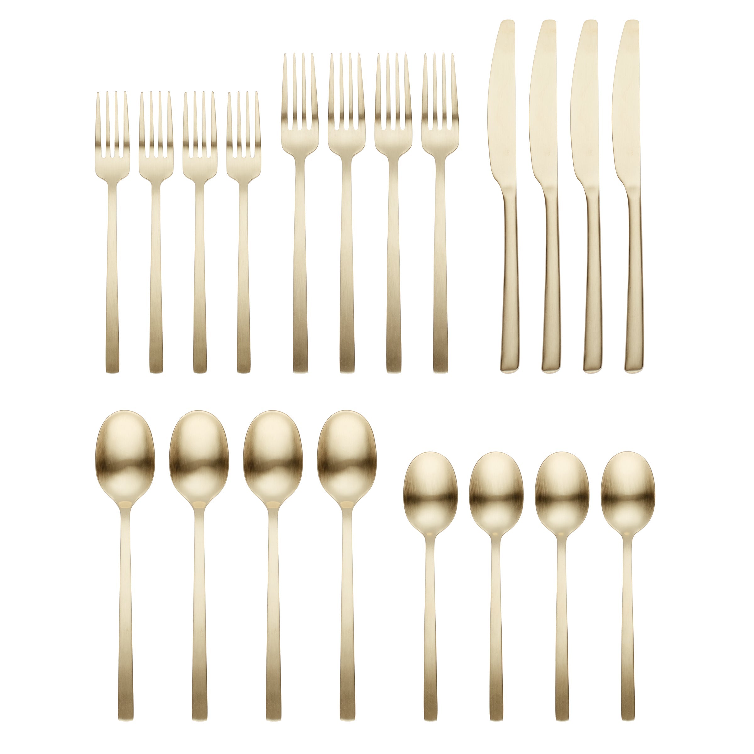 Alternative view of Beacon Champagne Satin 20 Piece Flatware Set