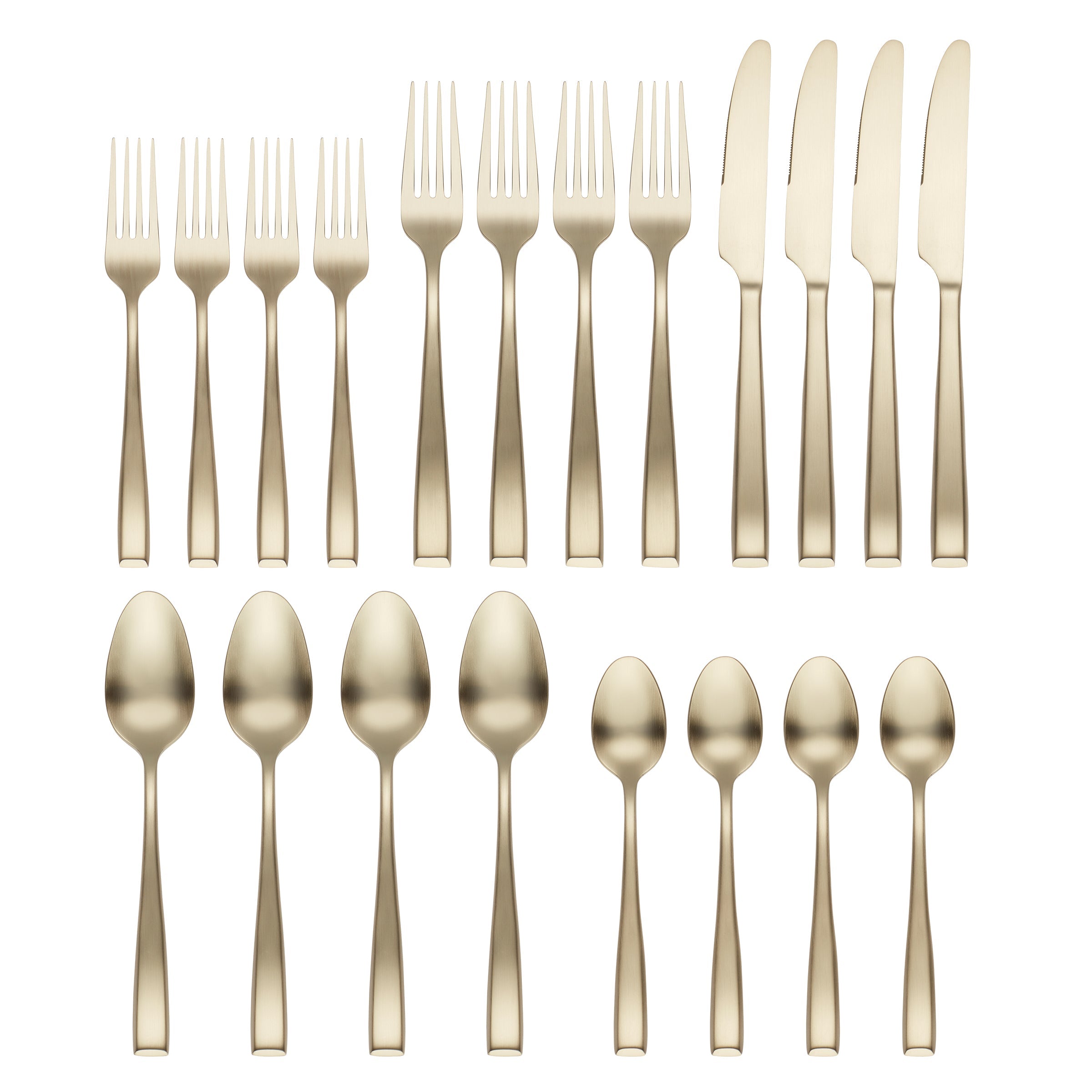 Alternative view of Samira Champagne Satin 20 Piece Flatware Set