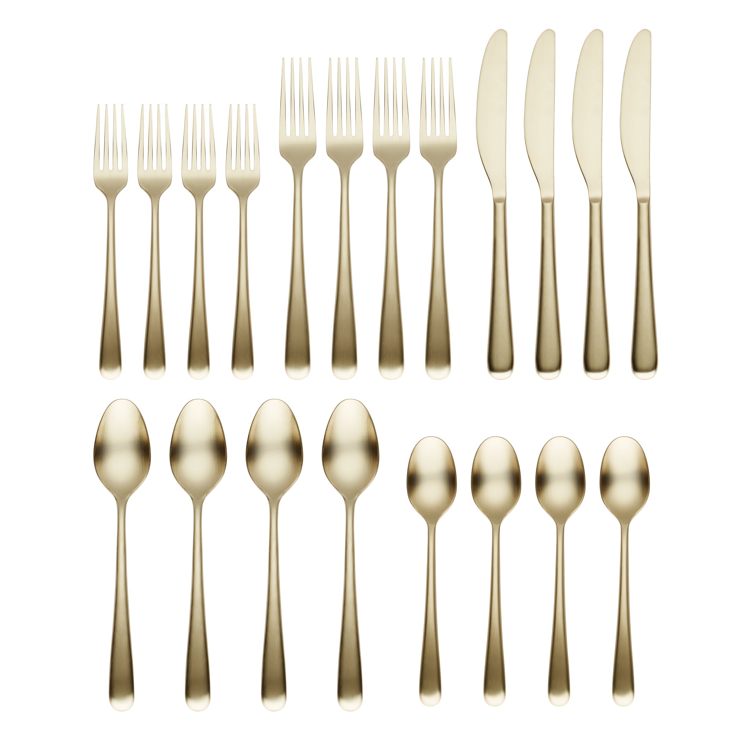 Alternative view of Rafael Champagne Satin 20 Piece Flatware Set