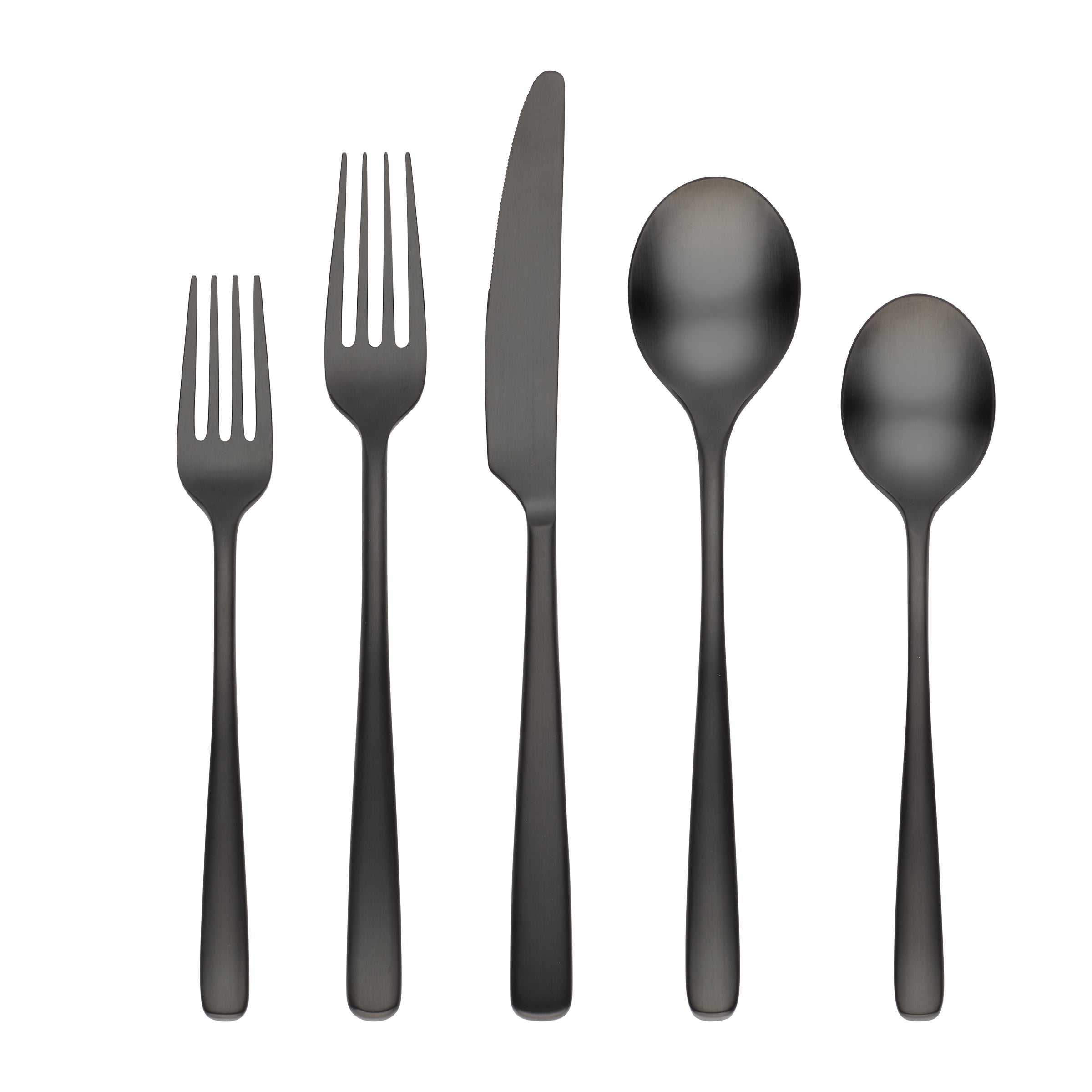 Rise Black 20 Piece Flatware Set