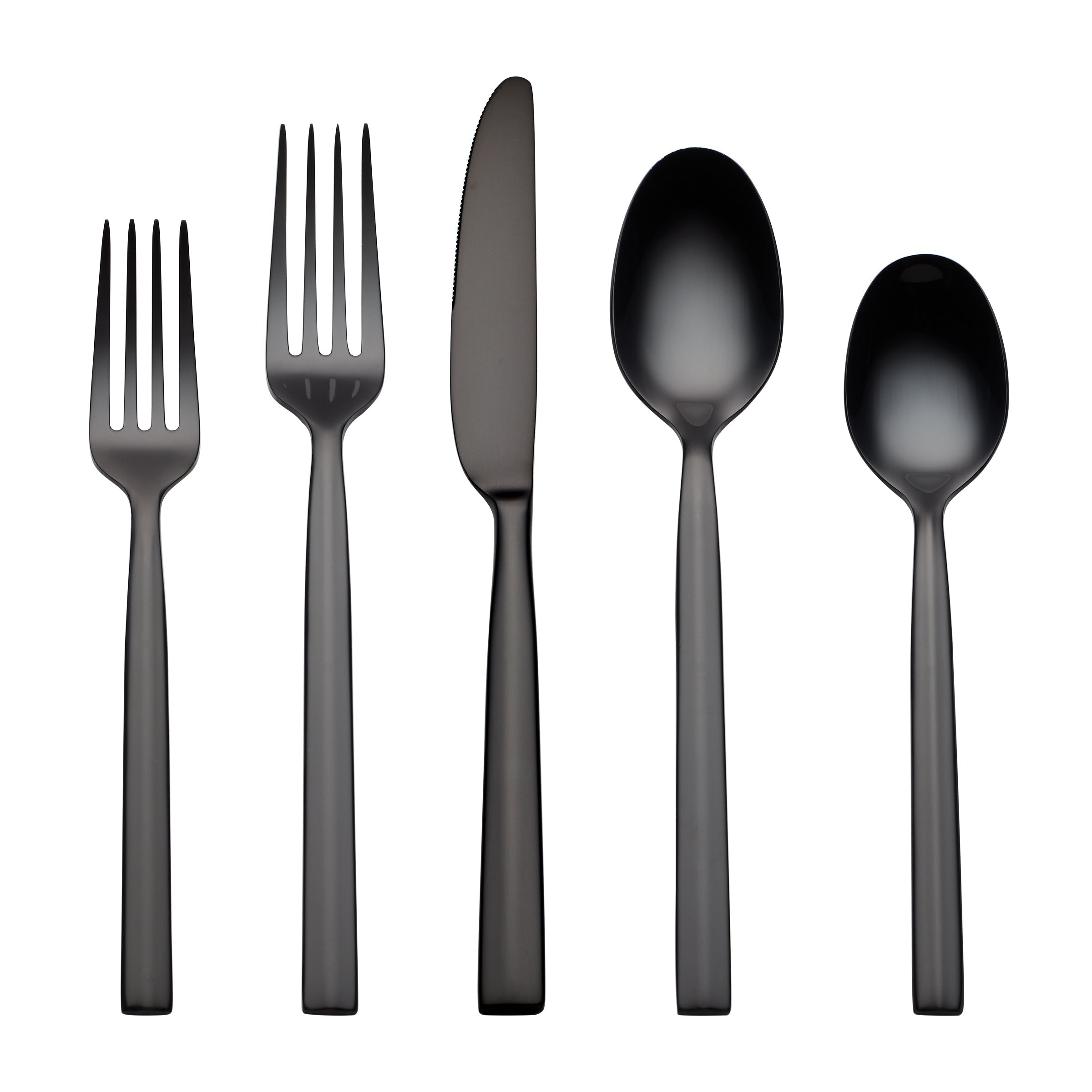 Aero Black Mirror 20 Piece Flatware Set