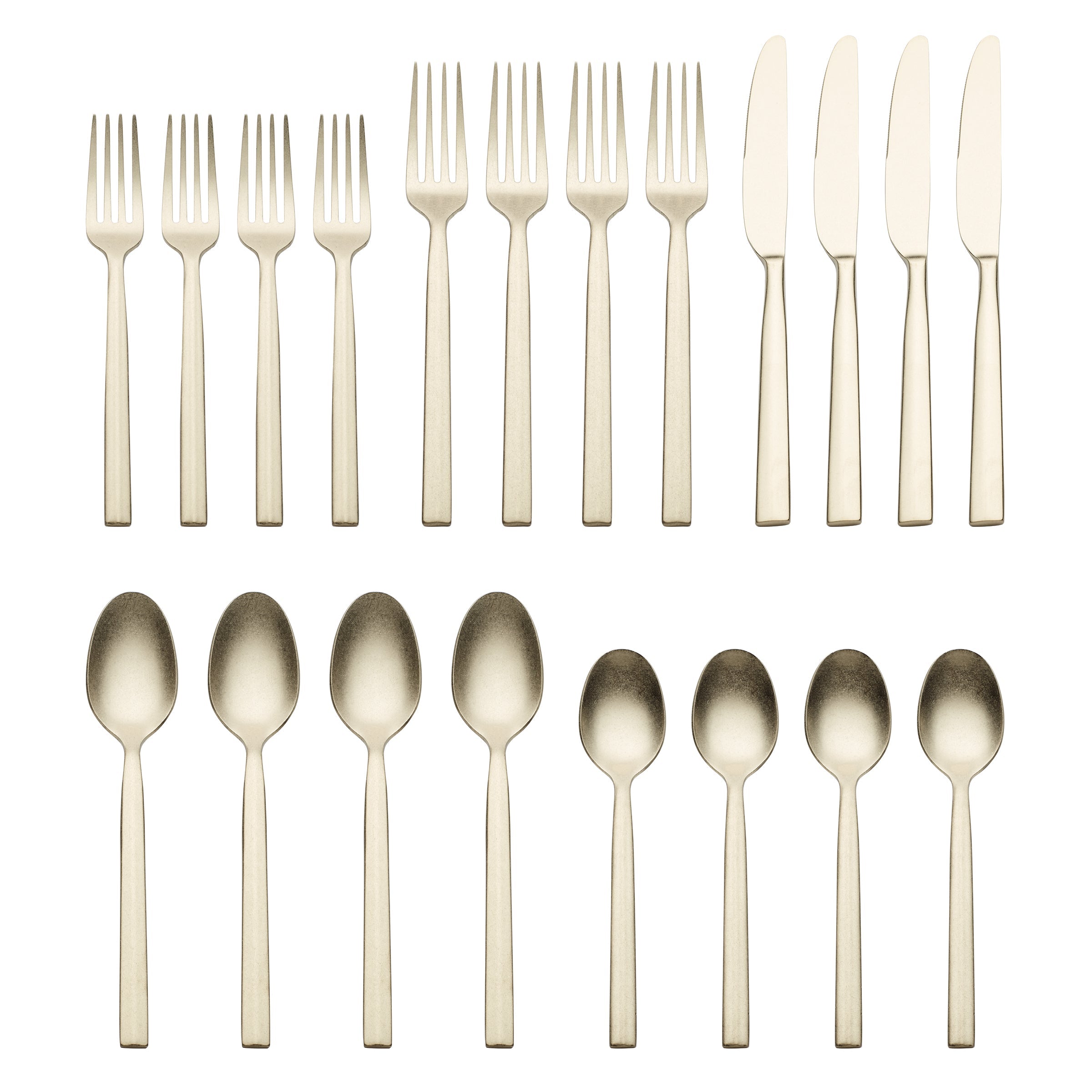 Alternative view of Aero Champagne Rumble 20 Piece Flatware Set