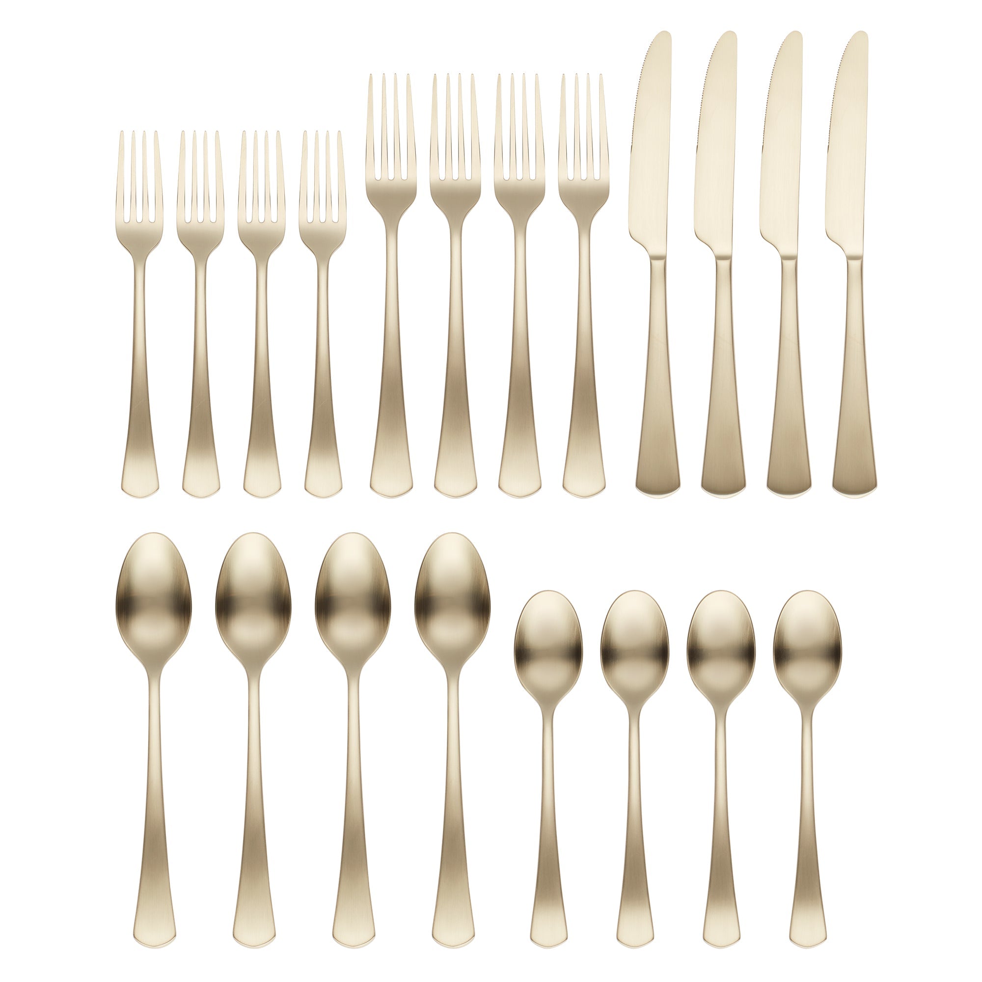 Alternative view of Morgan Champagne Satin 20 Piece Flatware Set