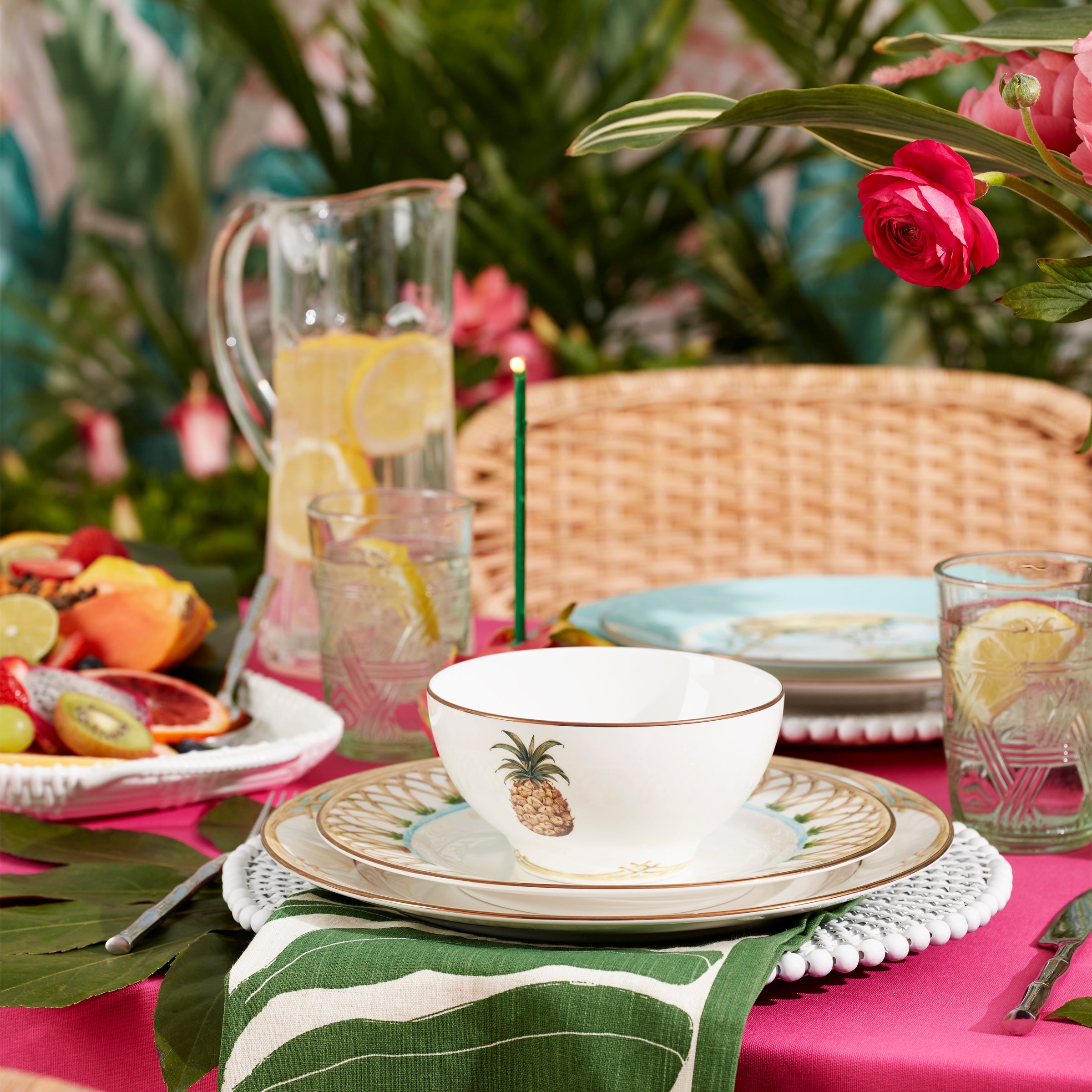 British Colonial Bamboo Rice Bowl - Image 3