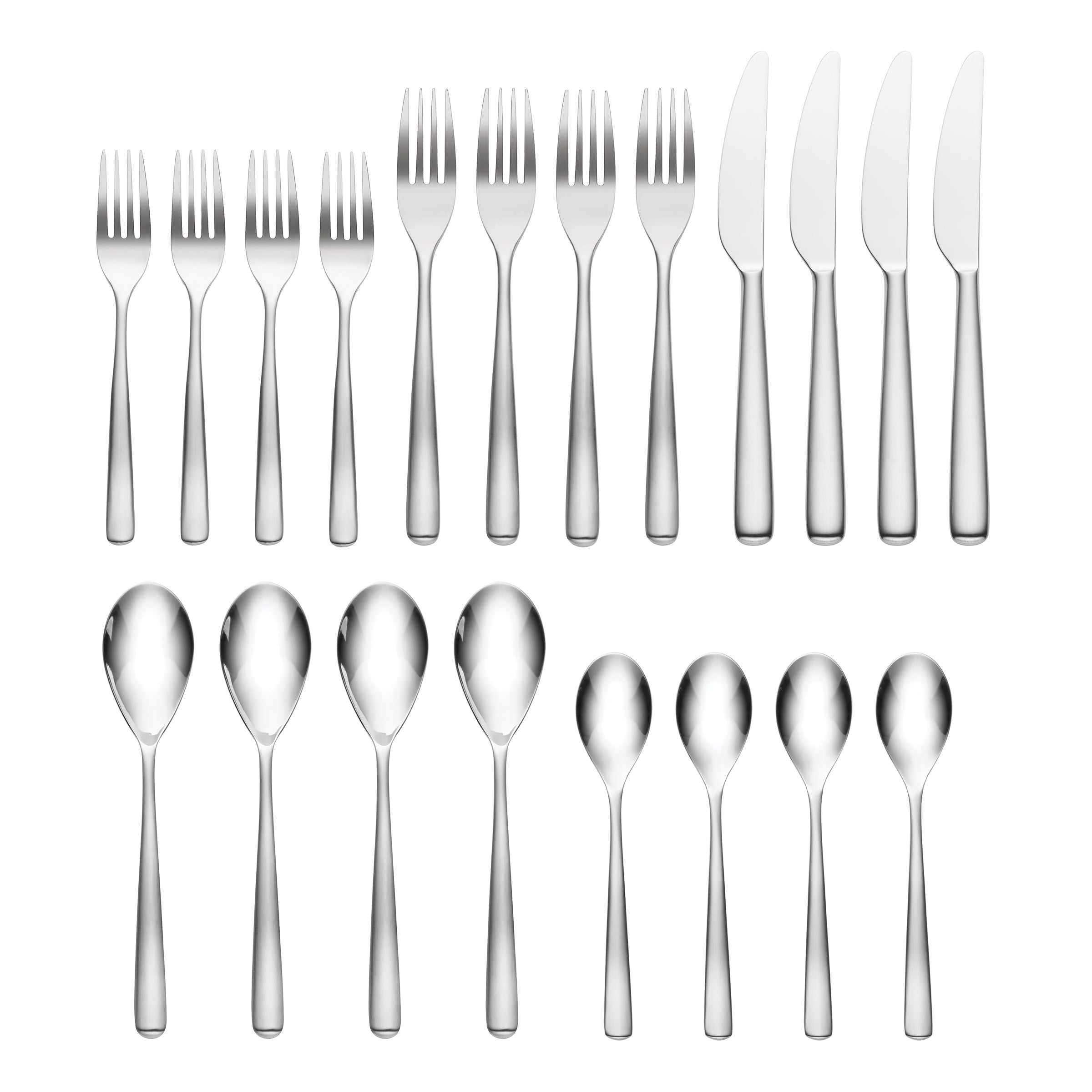 Ella Satin Fade 20 Piece Flatware Set