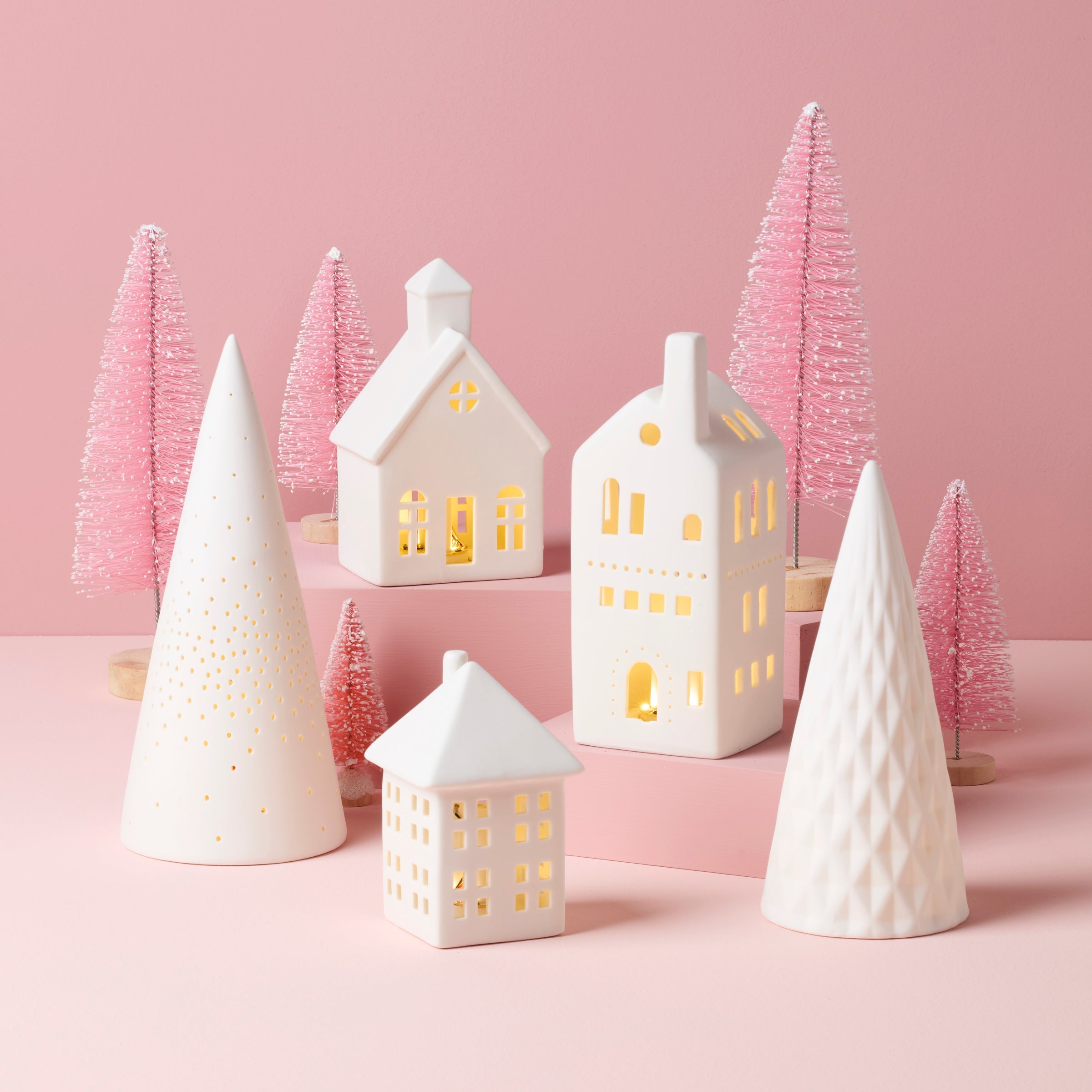 Illuminated Modern Village 5 Piece Set - Image 3