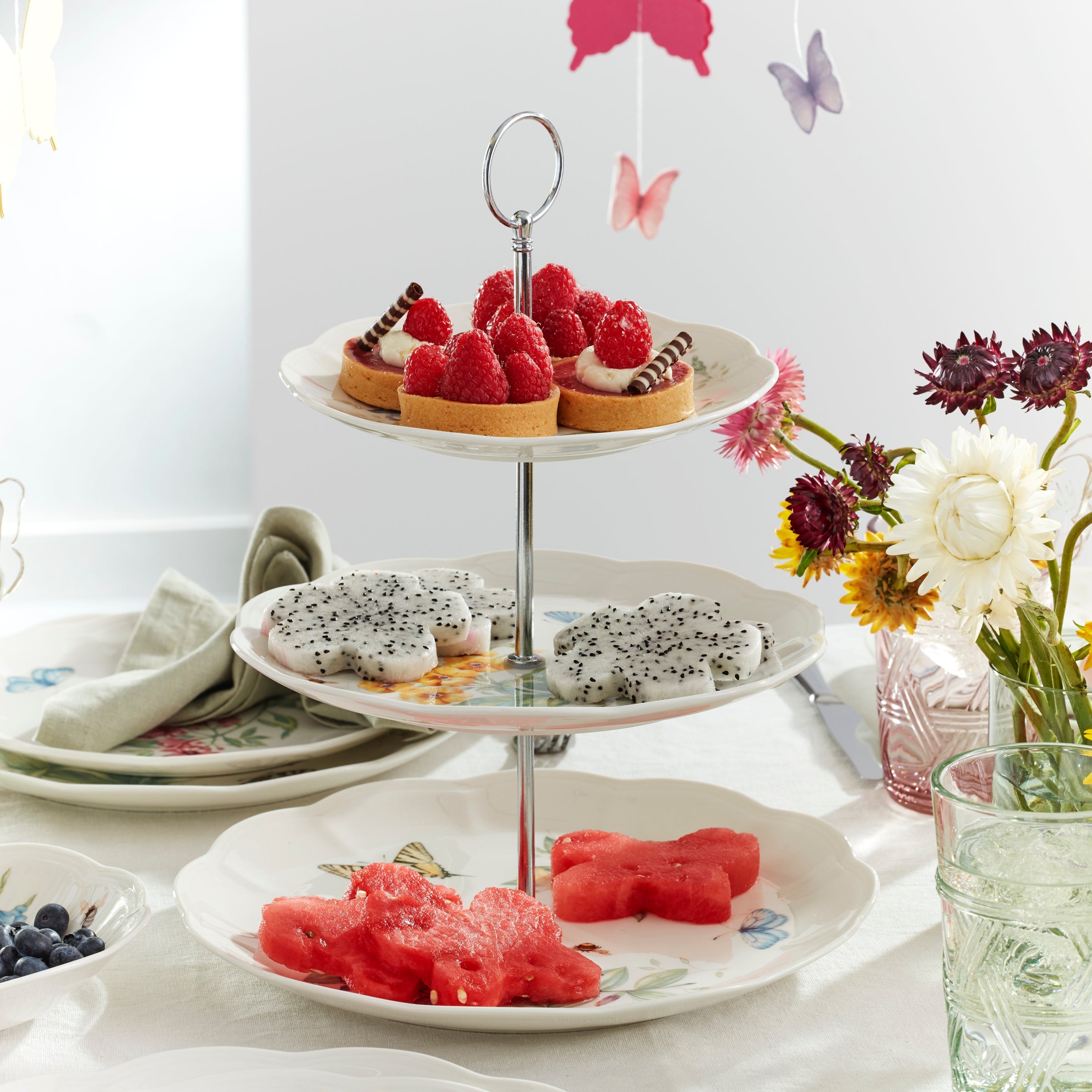 Butterfly Meadow 3 Tiered Server - Image 4