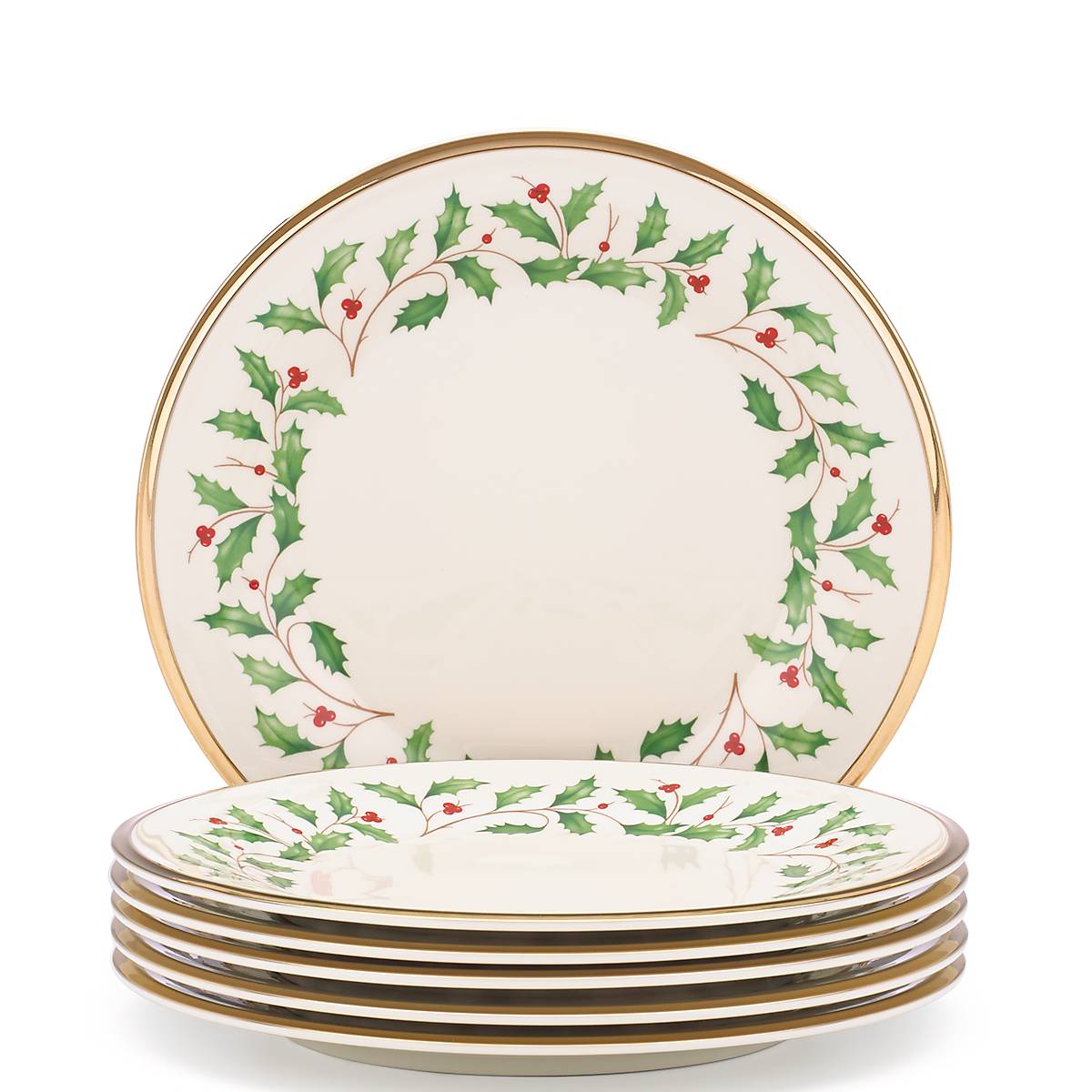 Holiday 6 Piece Salad Plate Set - Image 7