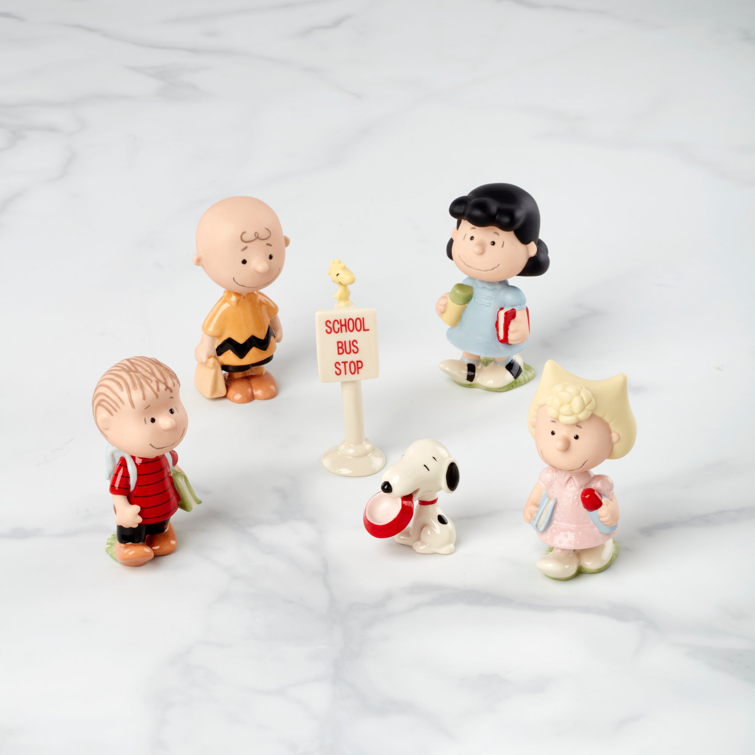 Peanuts 6 Piece Back To School Figurine Set