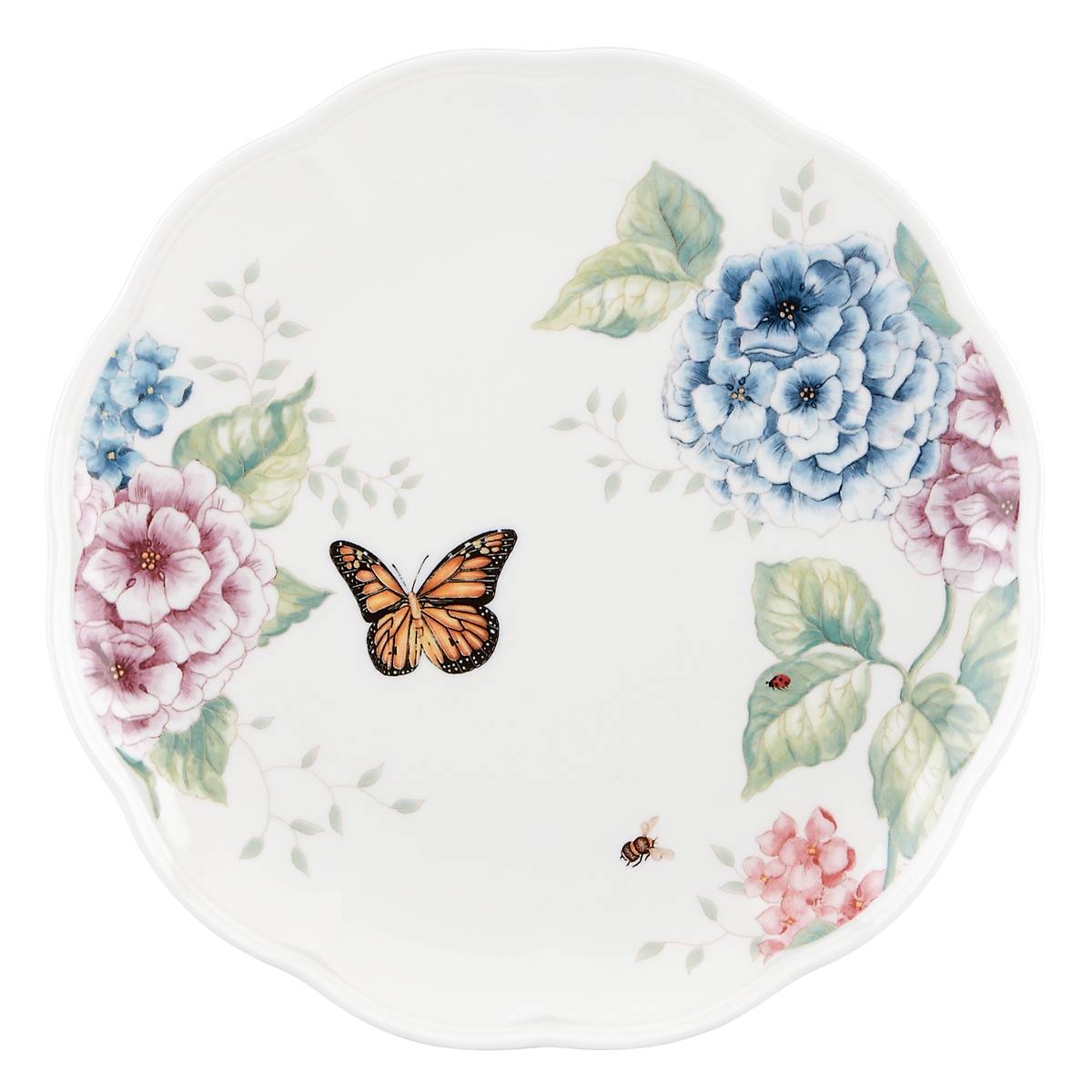 Butterfly Meadow Hydrangea 12 Piece Dinnerware Set - Image 3
