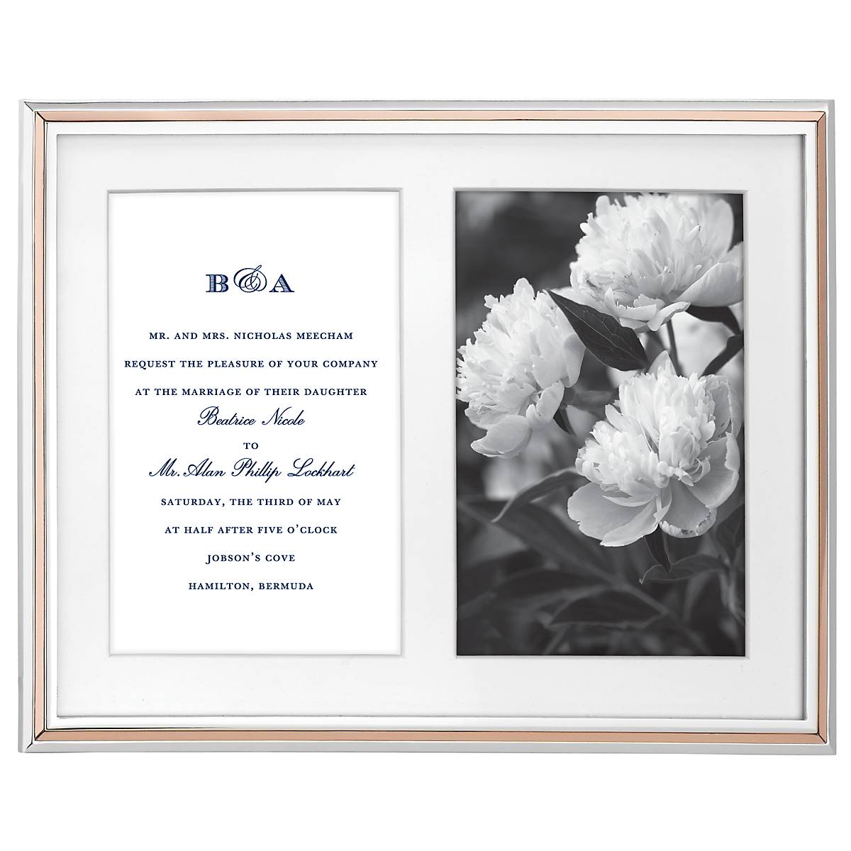 Rosy Glow Double 5" x 7" Frame
