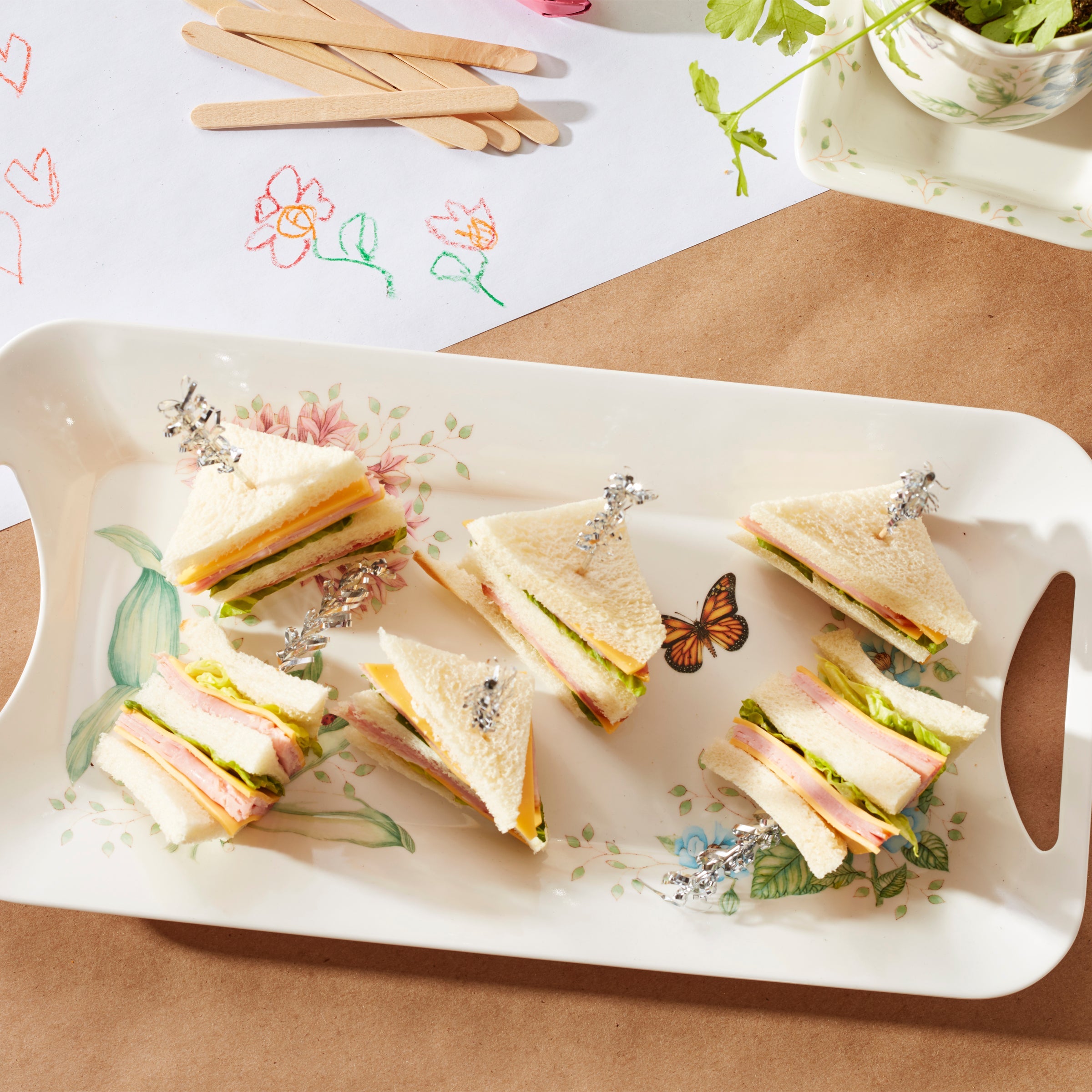 Butterfly Meadow Melamine Hors d'Oeuvres Tray - Image 4