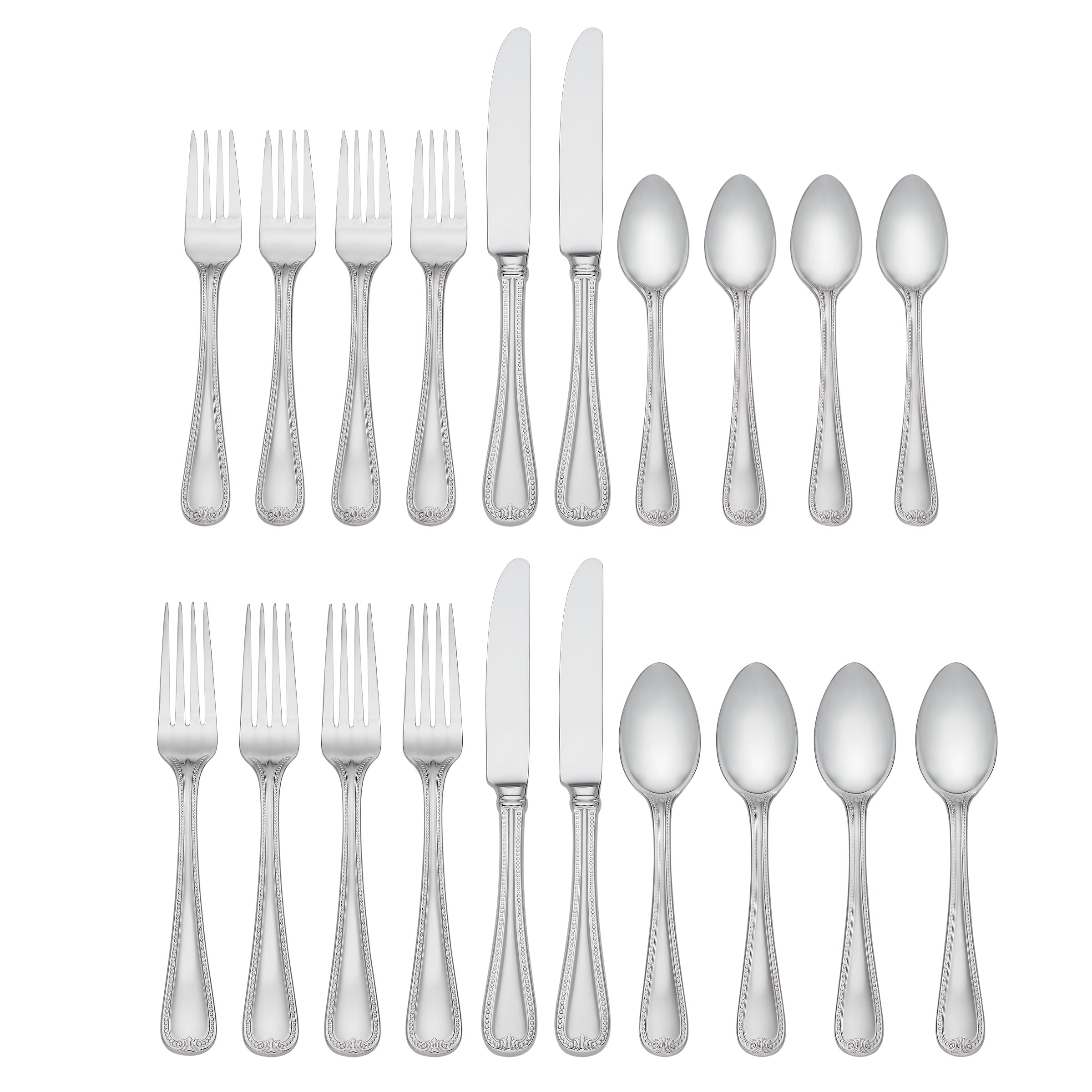 Alternative view of Vintage Jewel 20 Piece Flatware Set