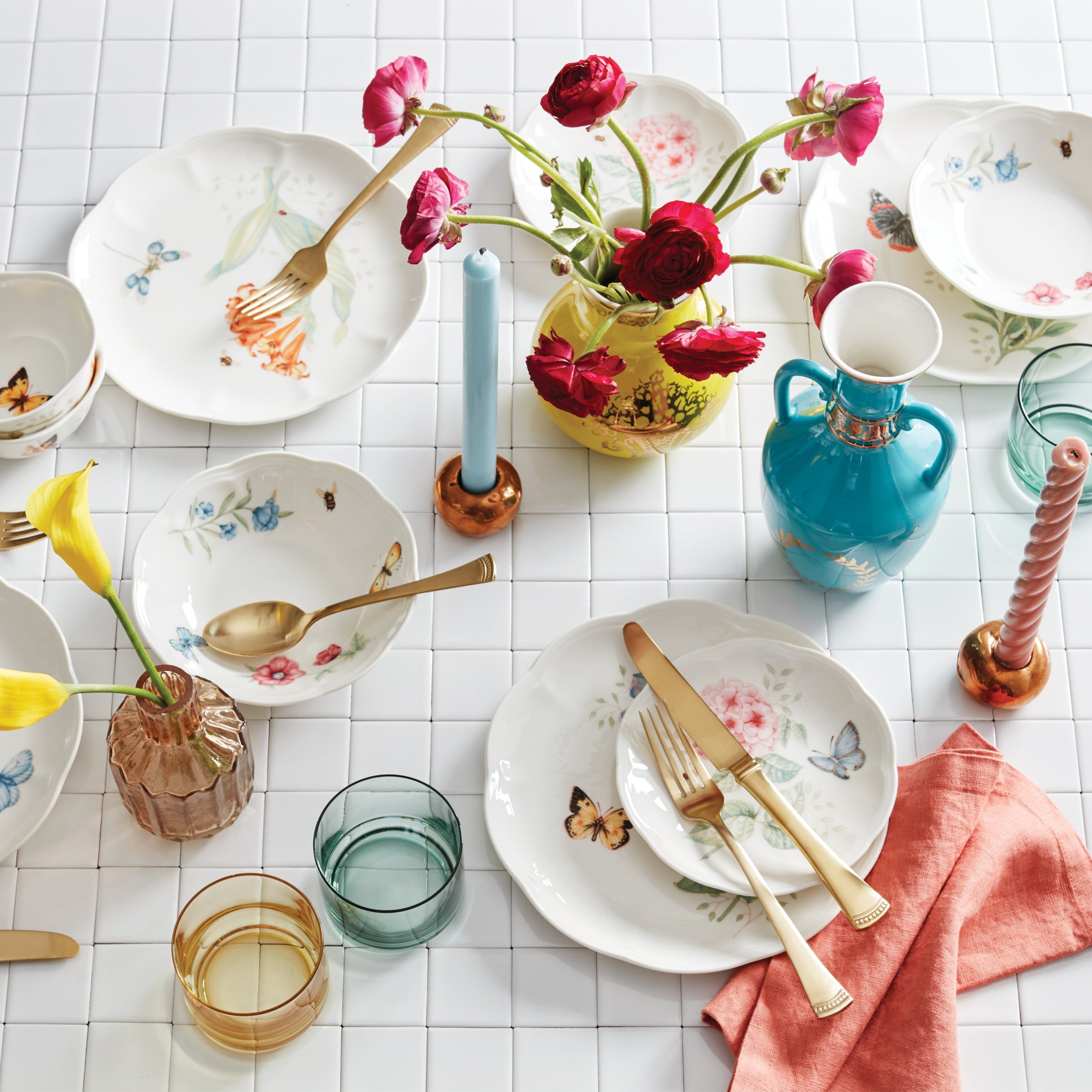 Tuscany Classics Stackable Green Short Glasses Set Of 4 - Image 4