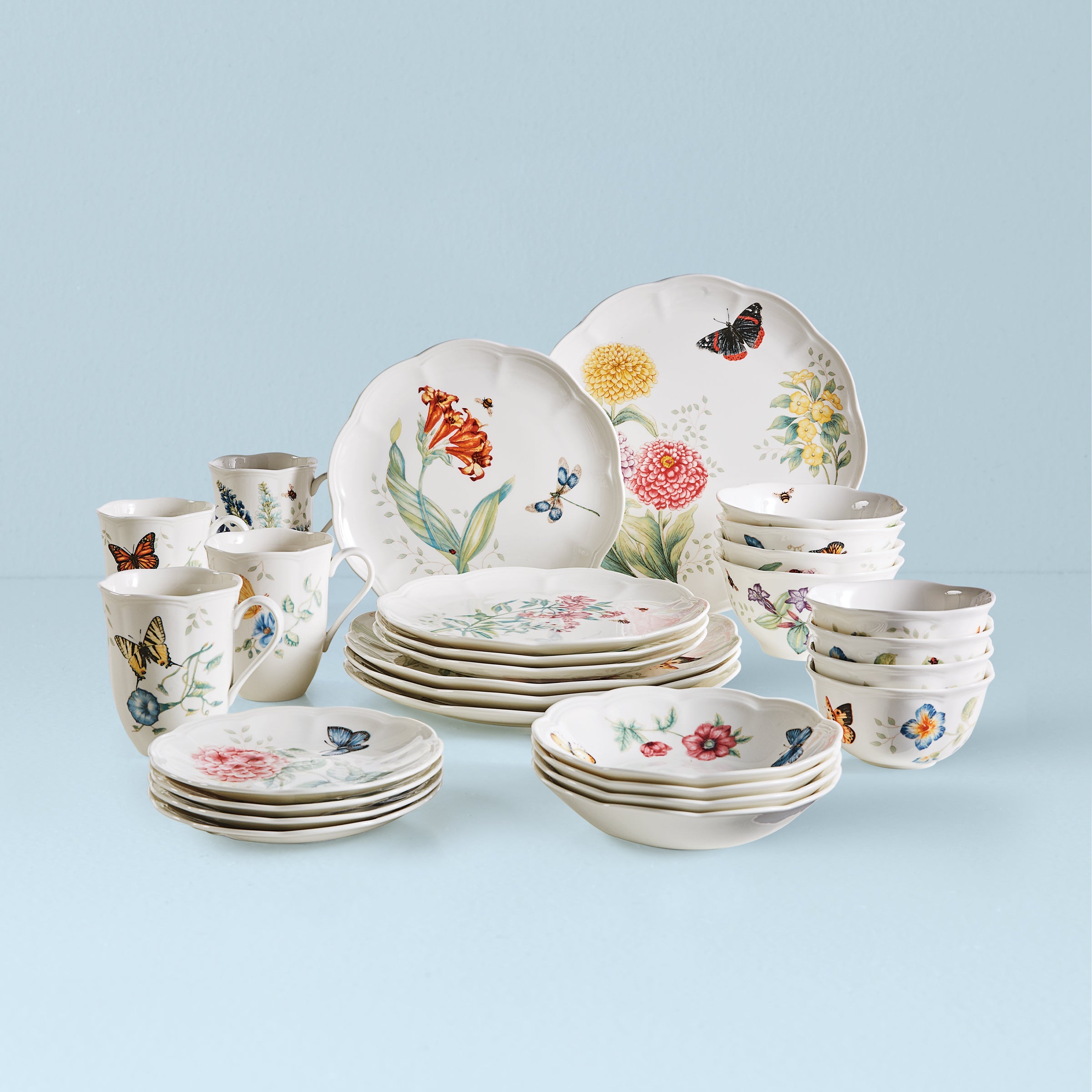 Butterfly Meadow 28 Piece Dinnerware Set