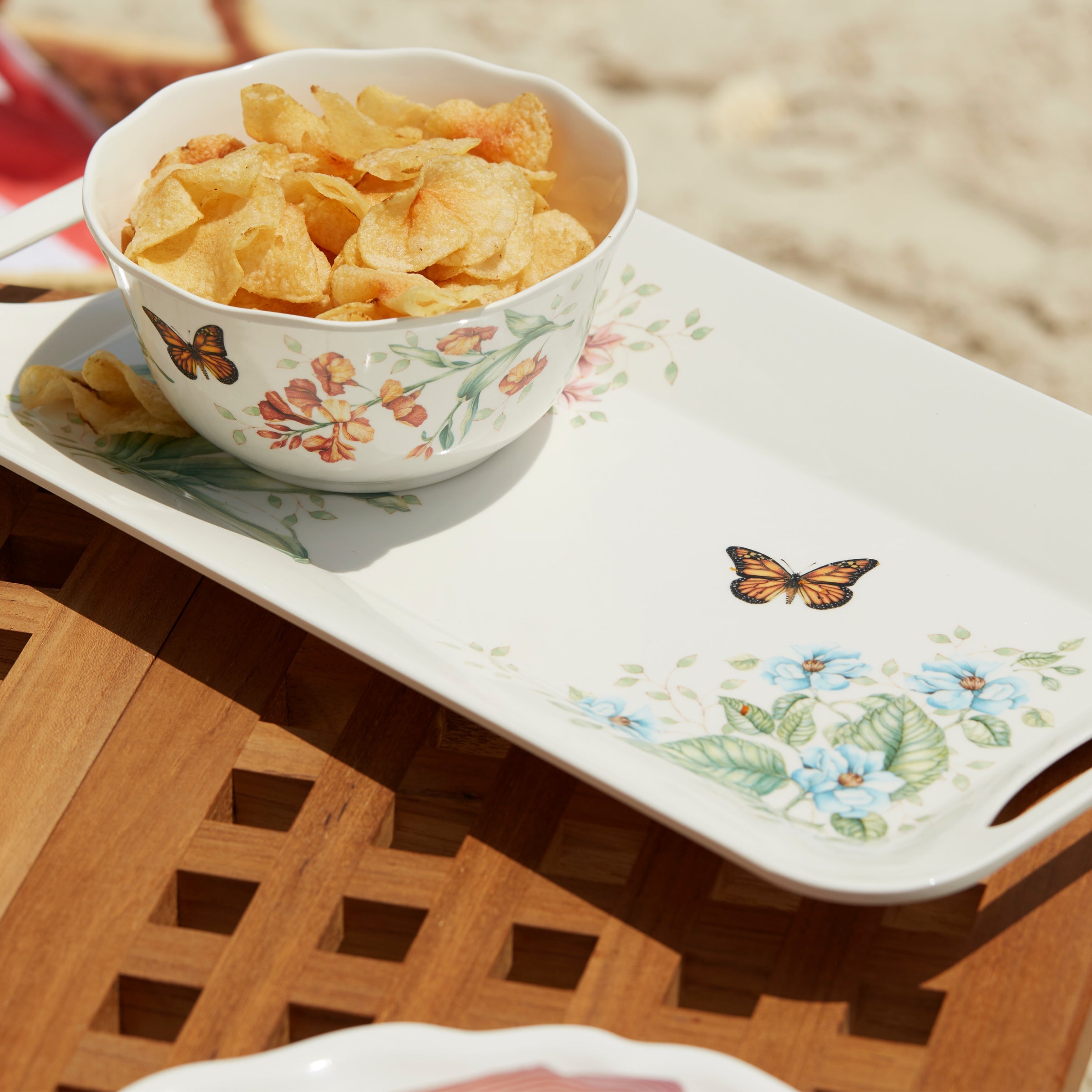 Butterfly Meadow Melamine Hors d'Oeuvres Tray - Image 7