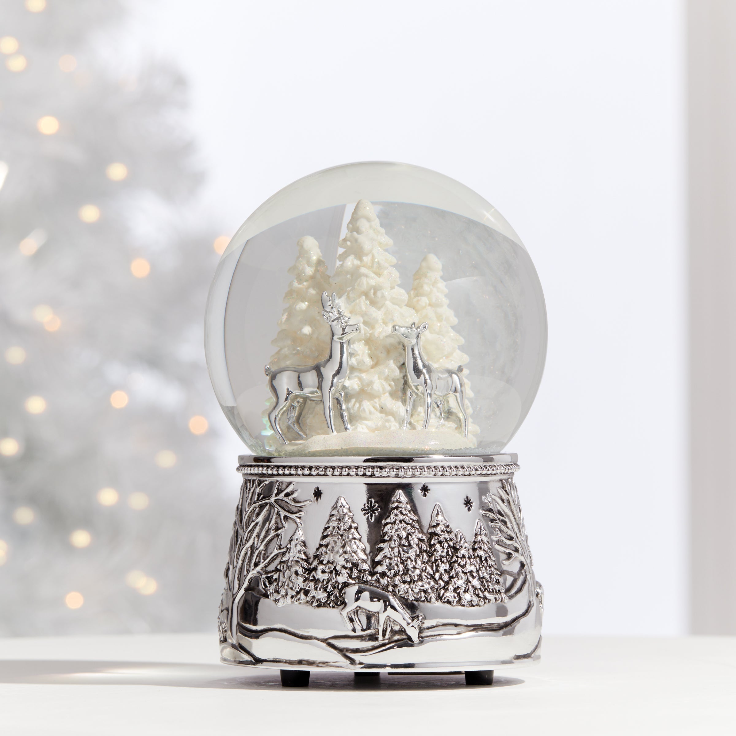 North Pole Bound Reindeer Snow Globe - Image 2