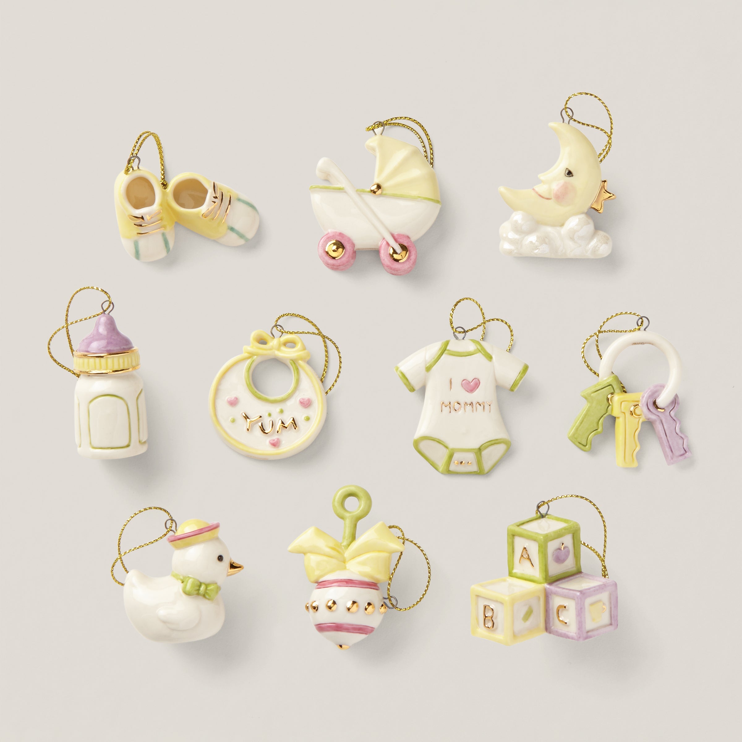 Baby Memories 10 Piece Mini Ornament Set