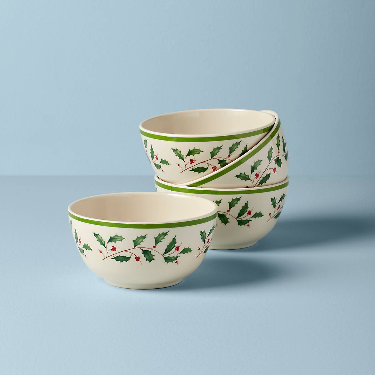 Holiday Melamine All Purpose Bowls Set of 4