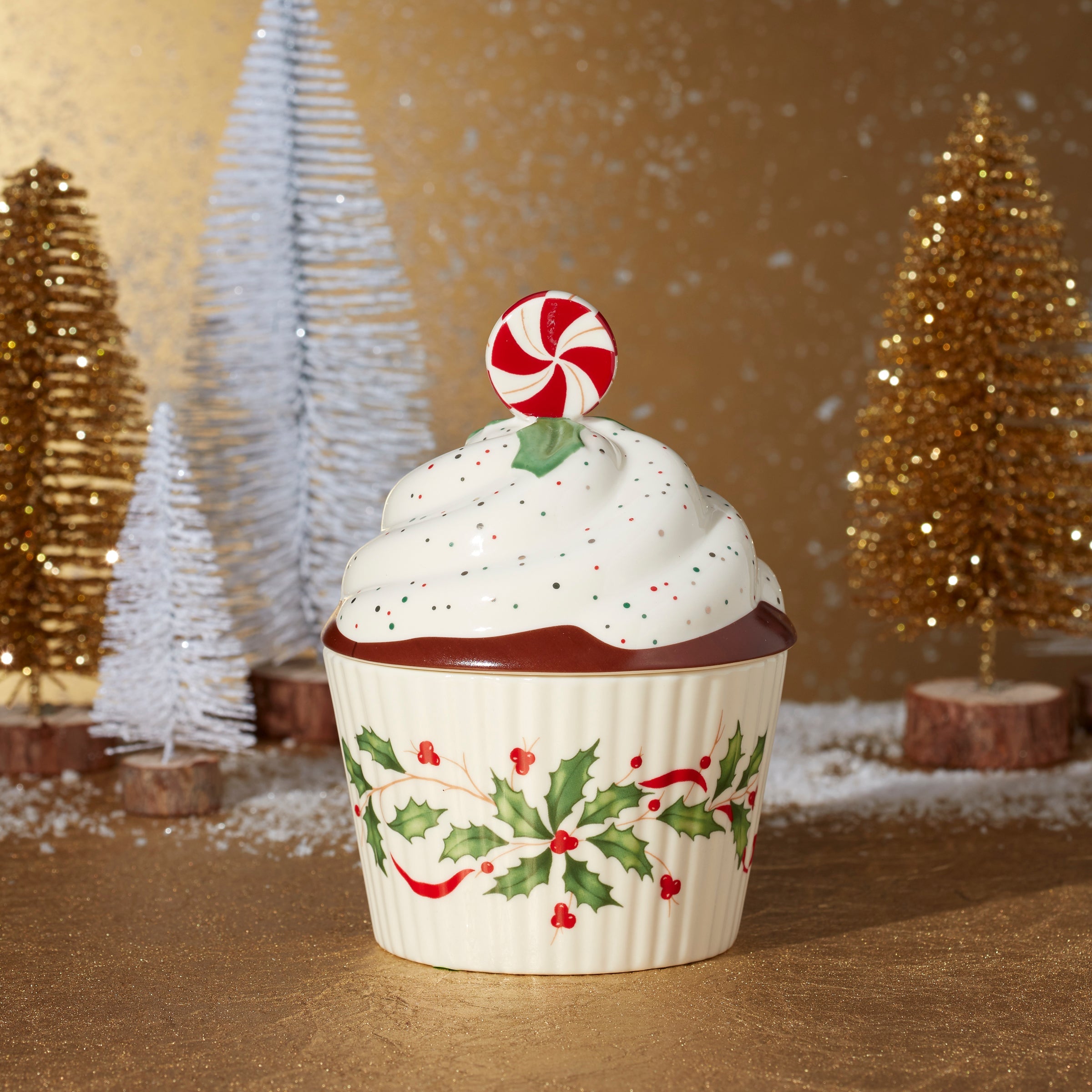 Holiday Bakeshop Cupcake Candy Dish - Image 3