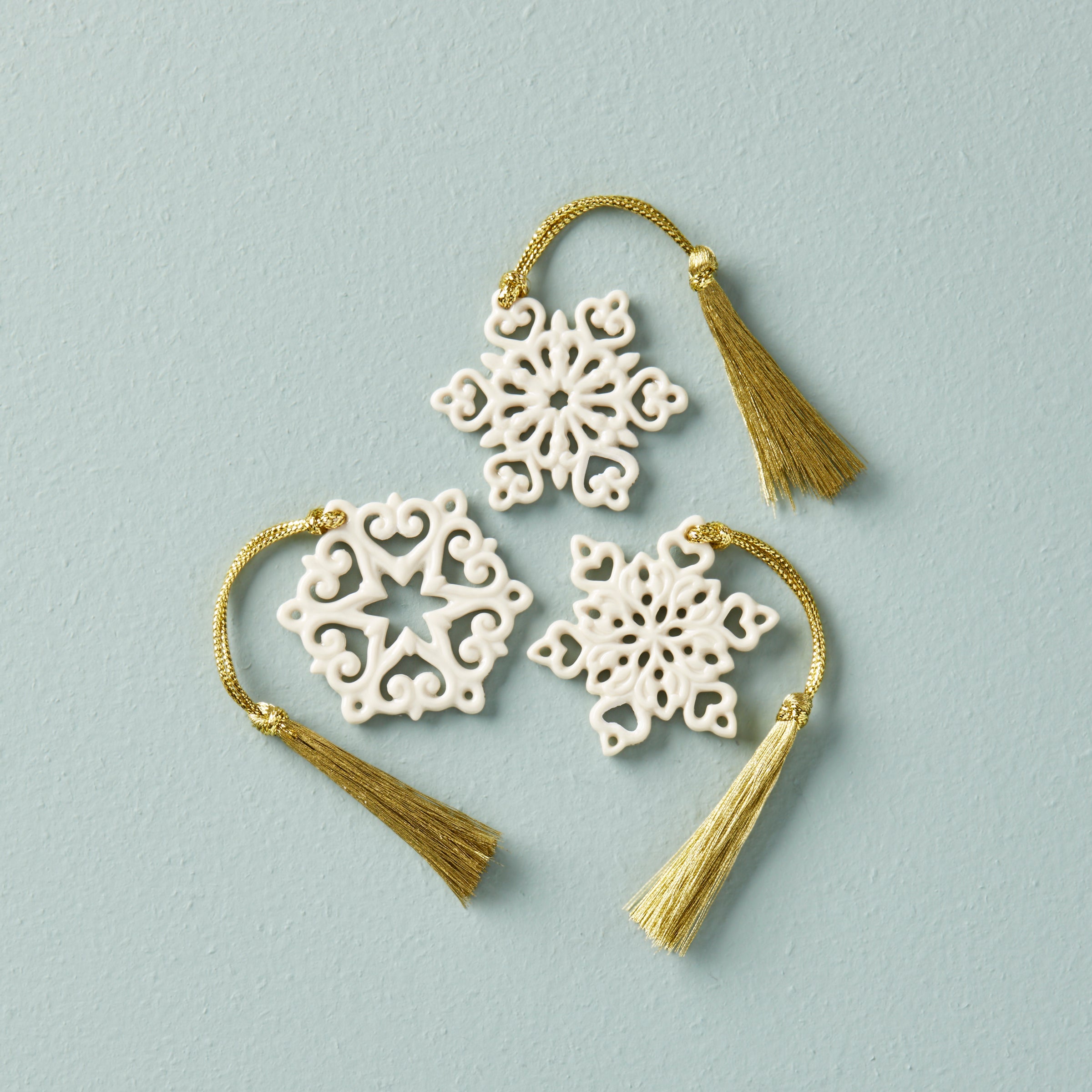 Mini Snowflake 3 Piece Ornament Set