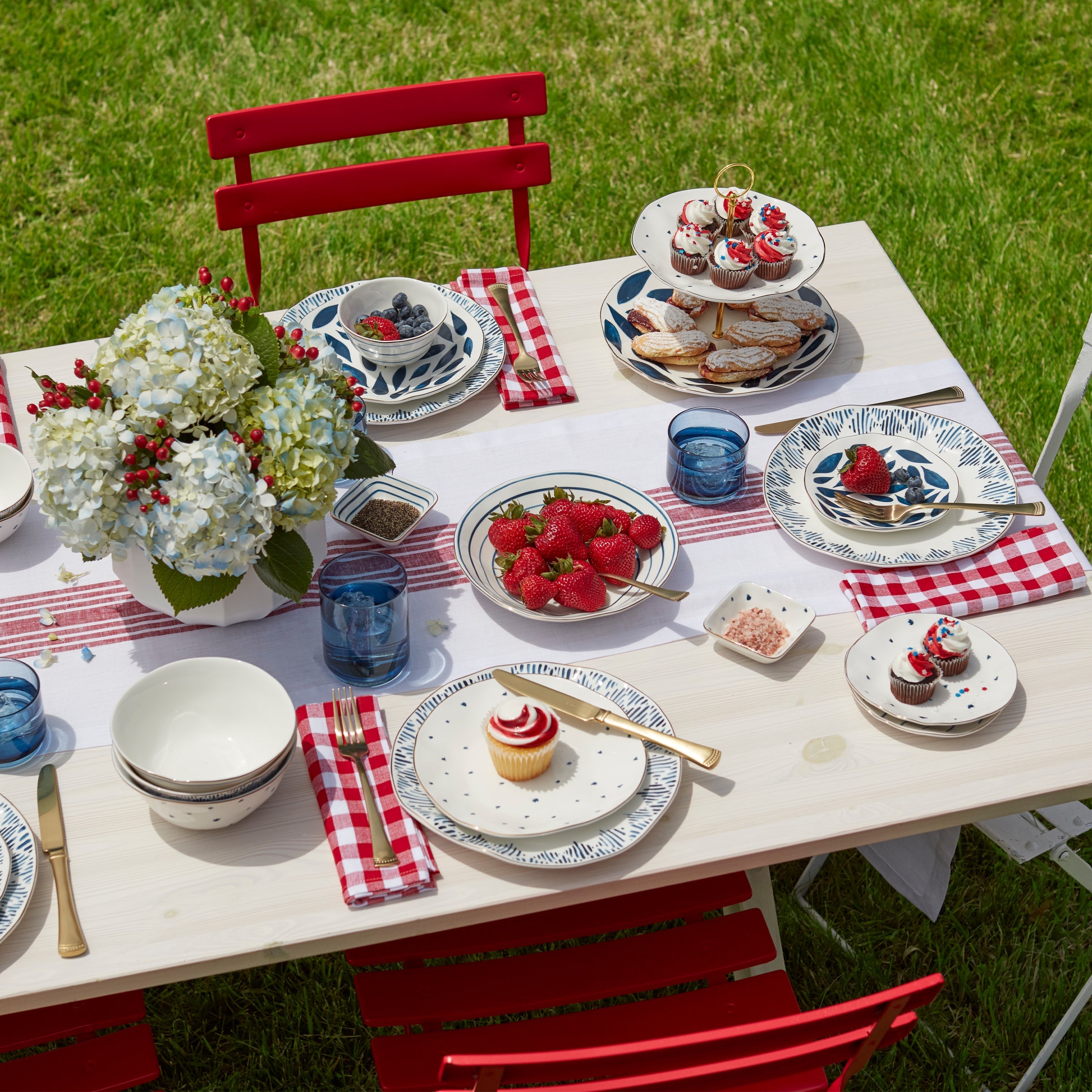 Blue Bay 12 Piece Dinnerware Set - Image 4