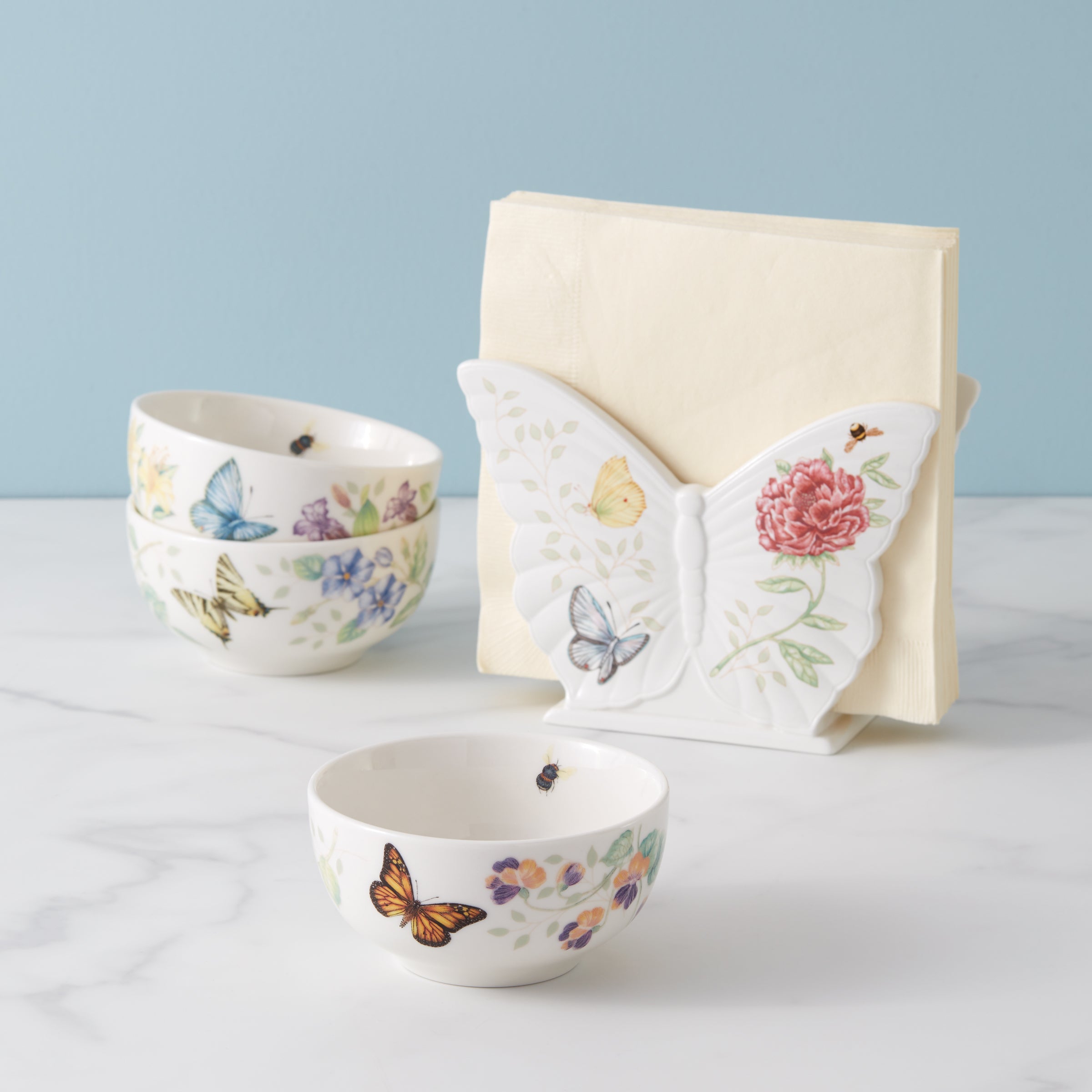 Alternative view of Butterfly Meadow Mini Bowls   Set of 3