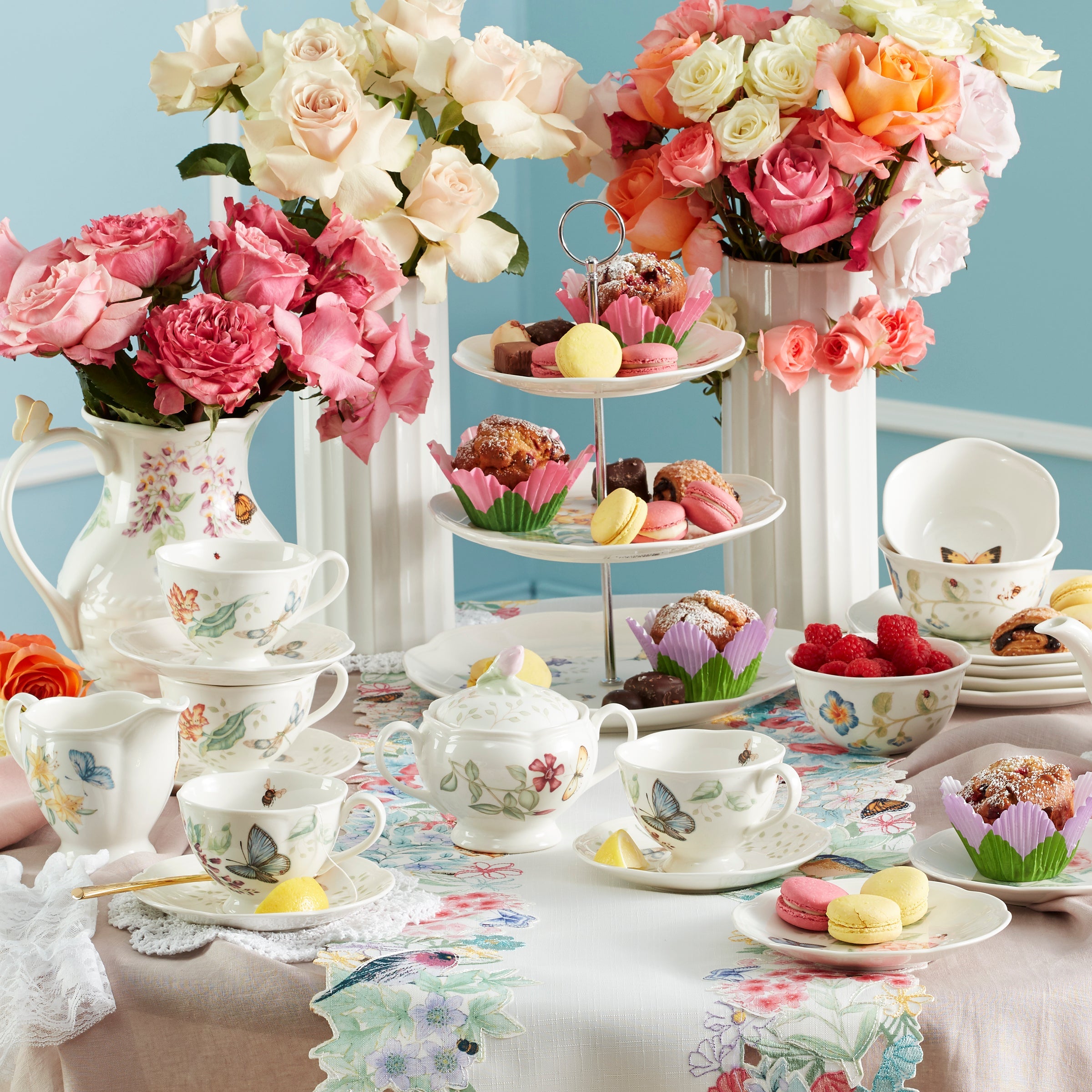 Butterfly Meadow 3 Tiered Server - Image 3