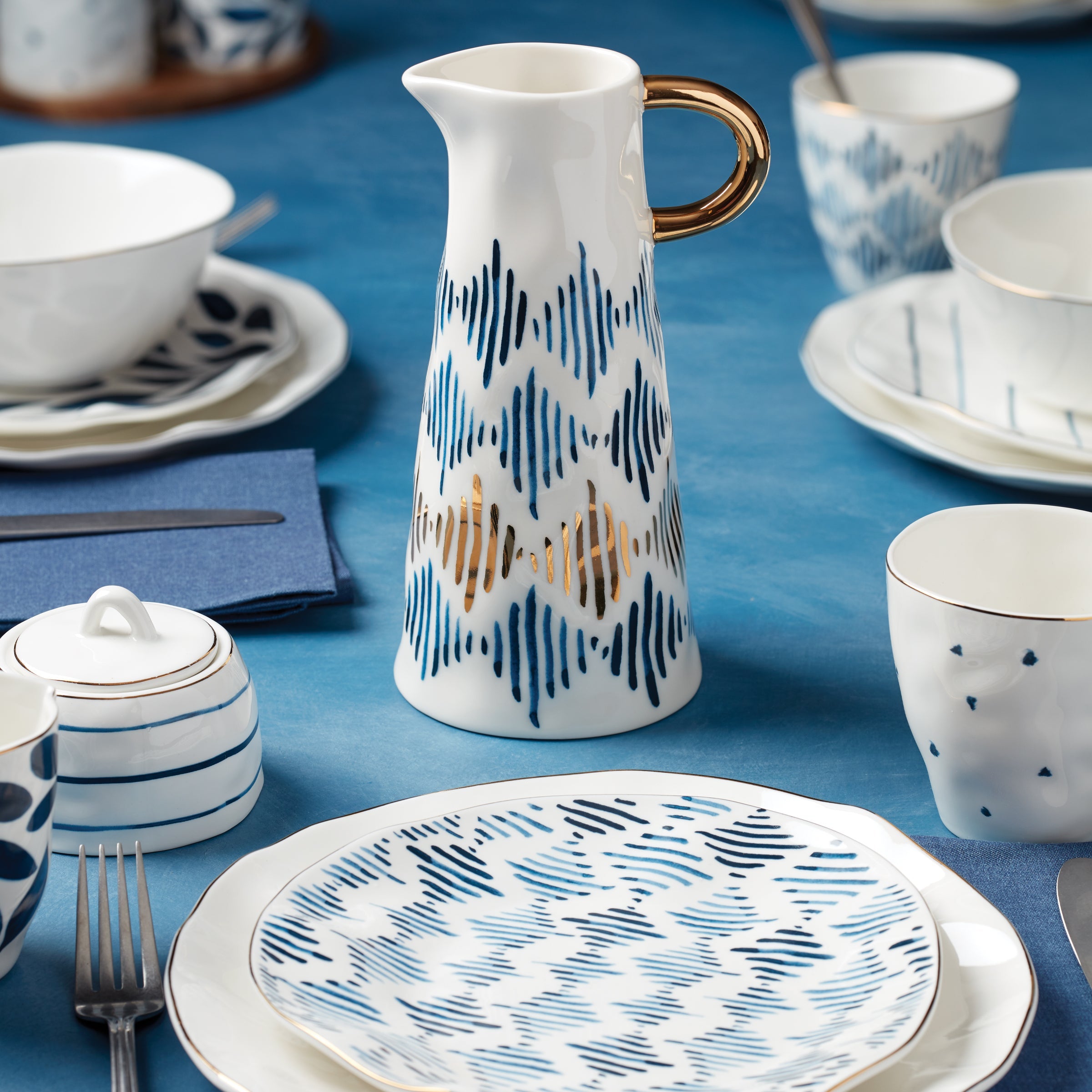 Alternative view of Blue Bay Medium Pitcher