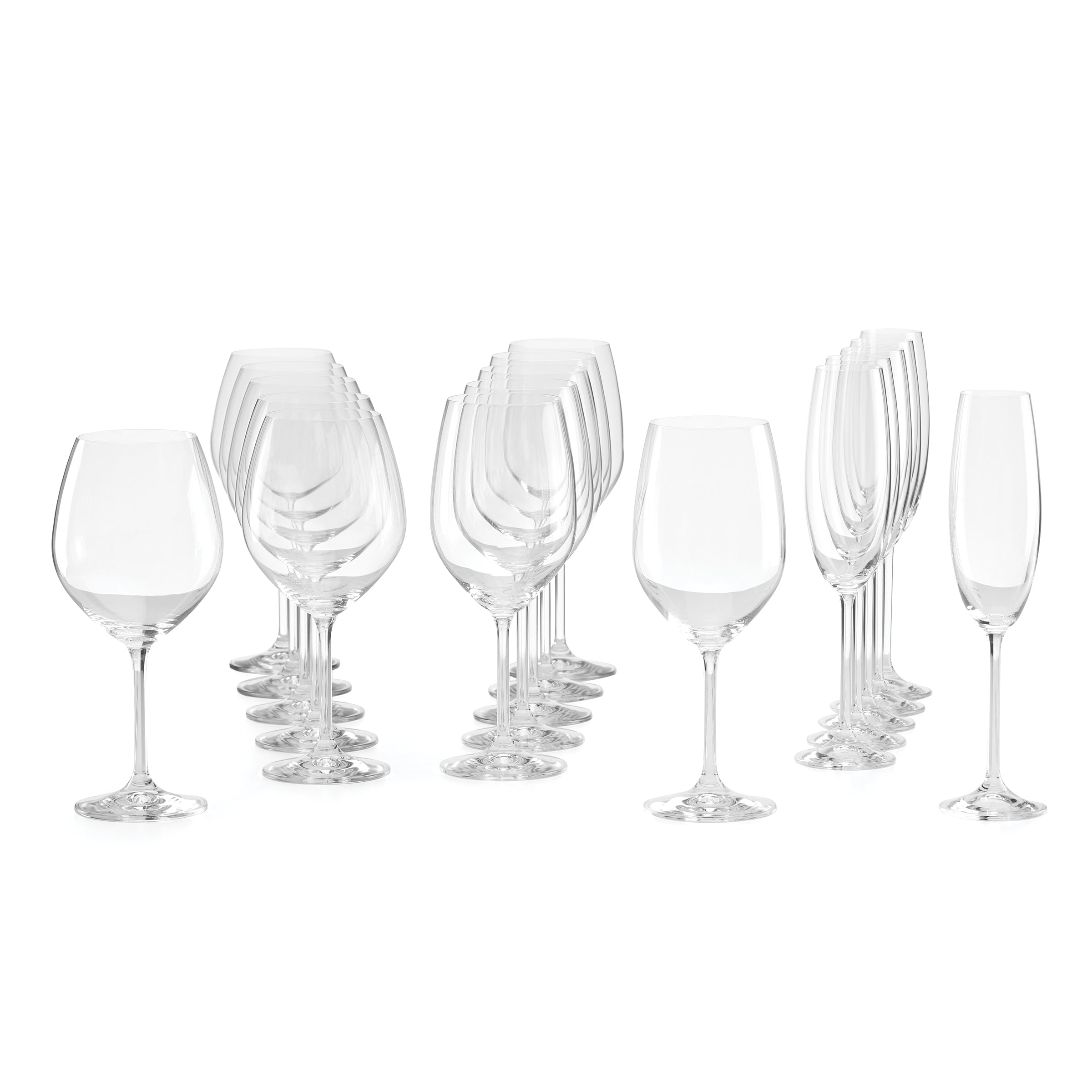 Tuscany Classics Mixed Wine Glasses Set Of 18 - Image 3