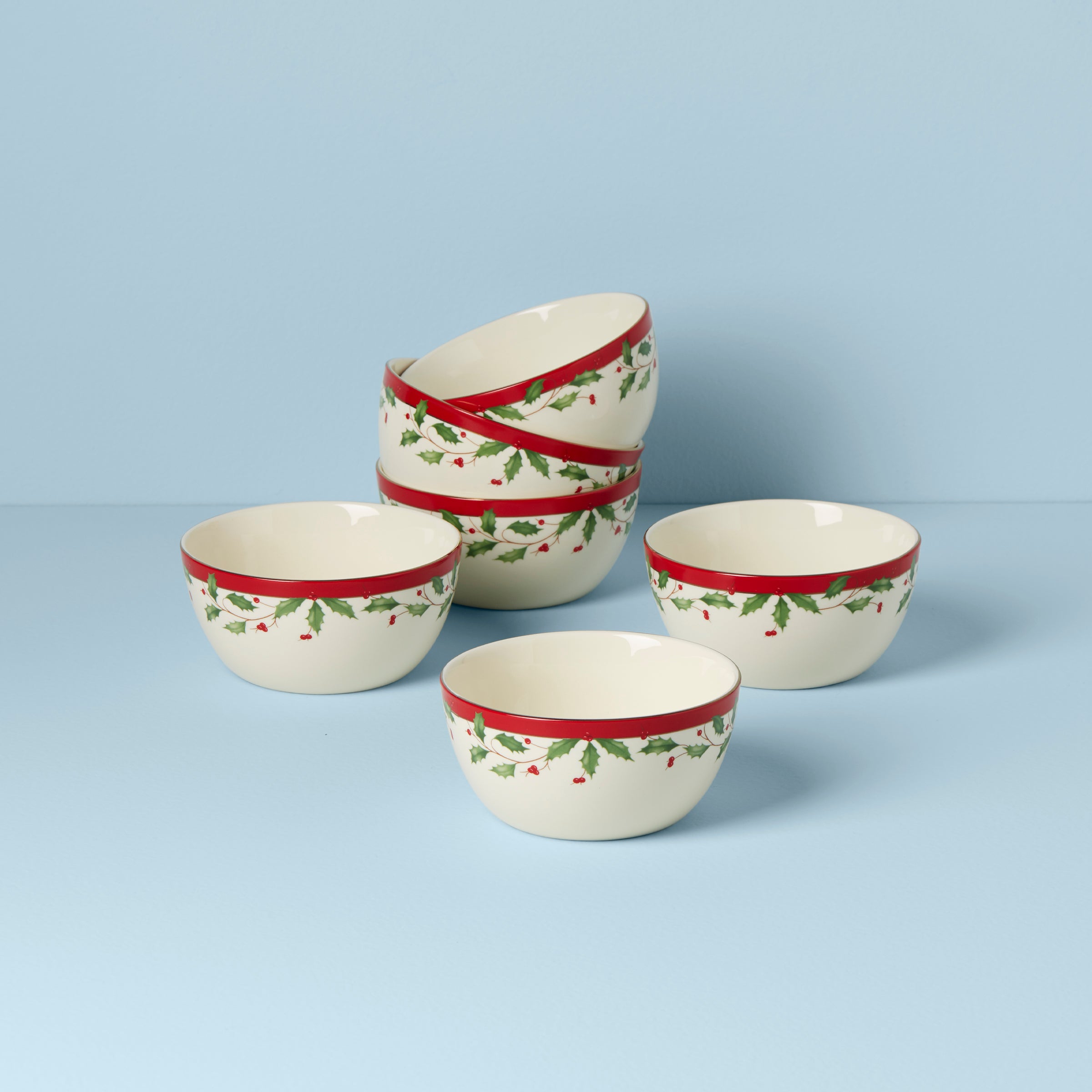 Holiday Dessert Bowls   Set of 6