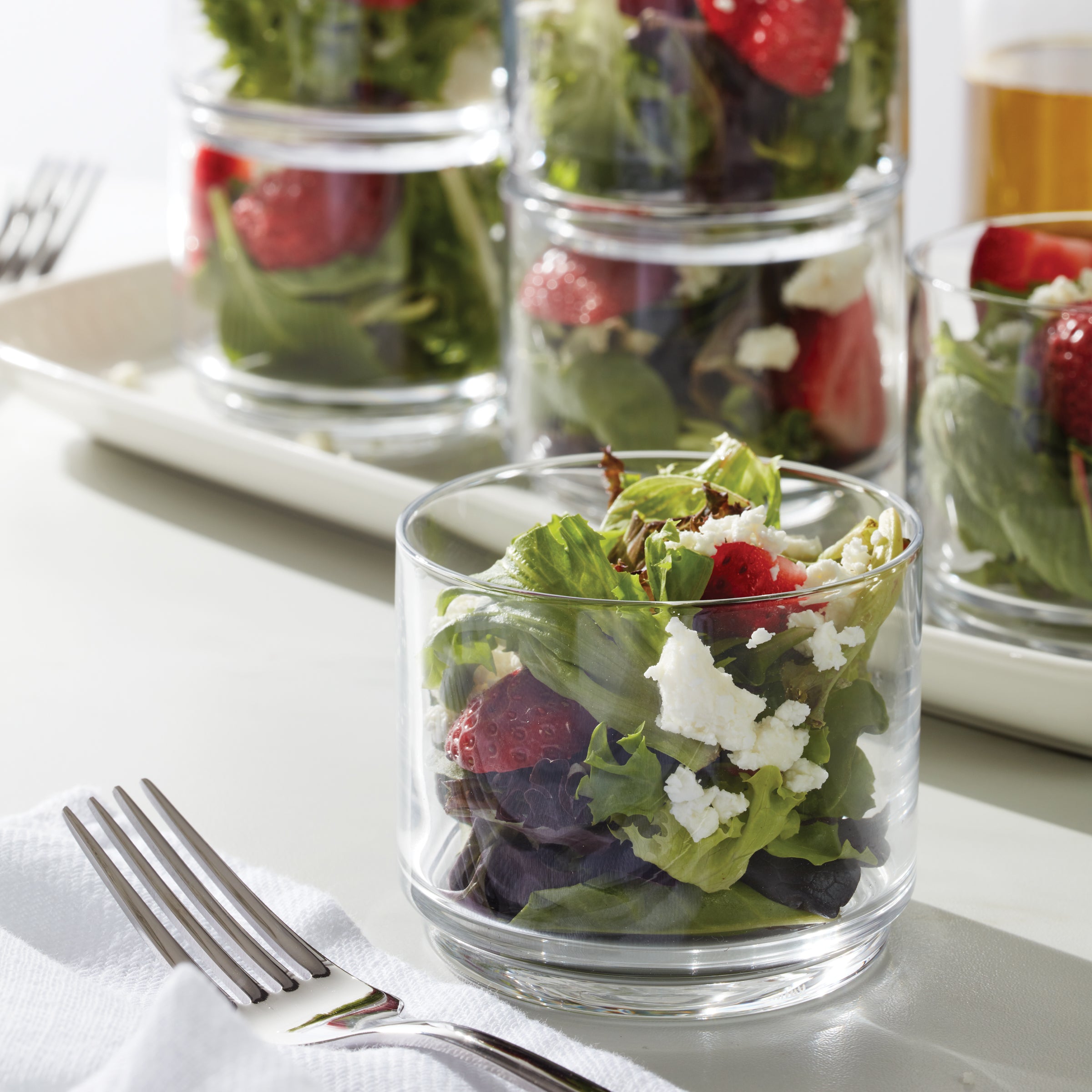 Tuscany Classics Stackable Clear Short Glasses Set Of 6 - Image 4