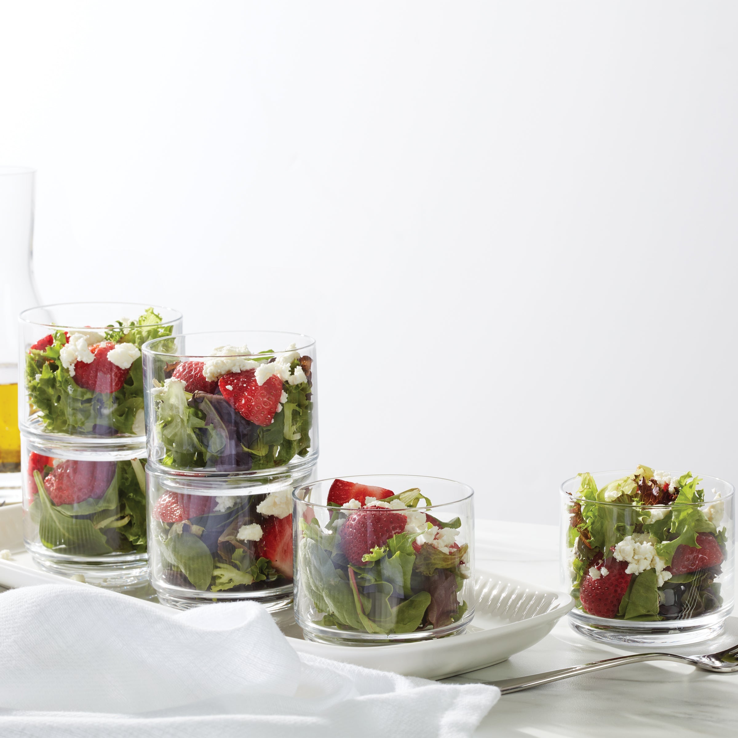 Tuscany Classics Stackable Clear Short Glasses Set Of 6 - Image 6