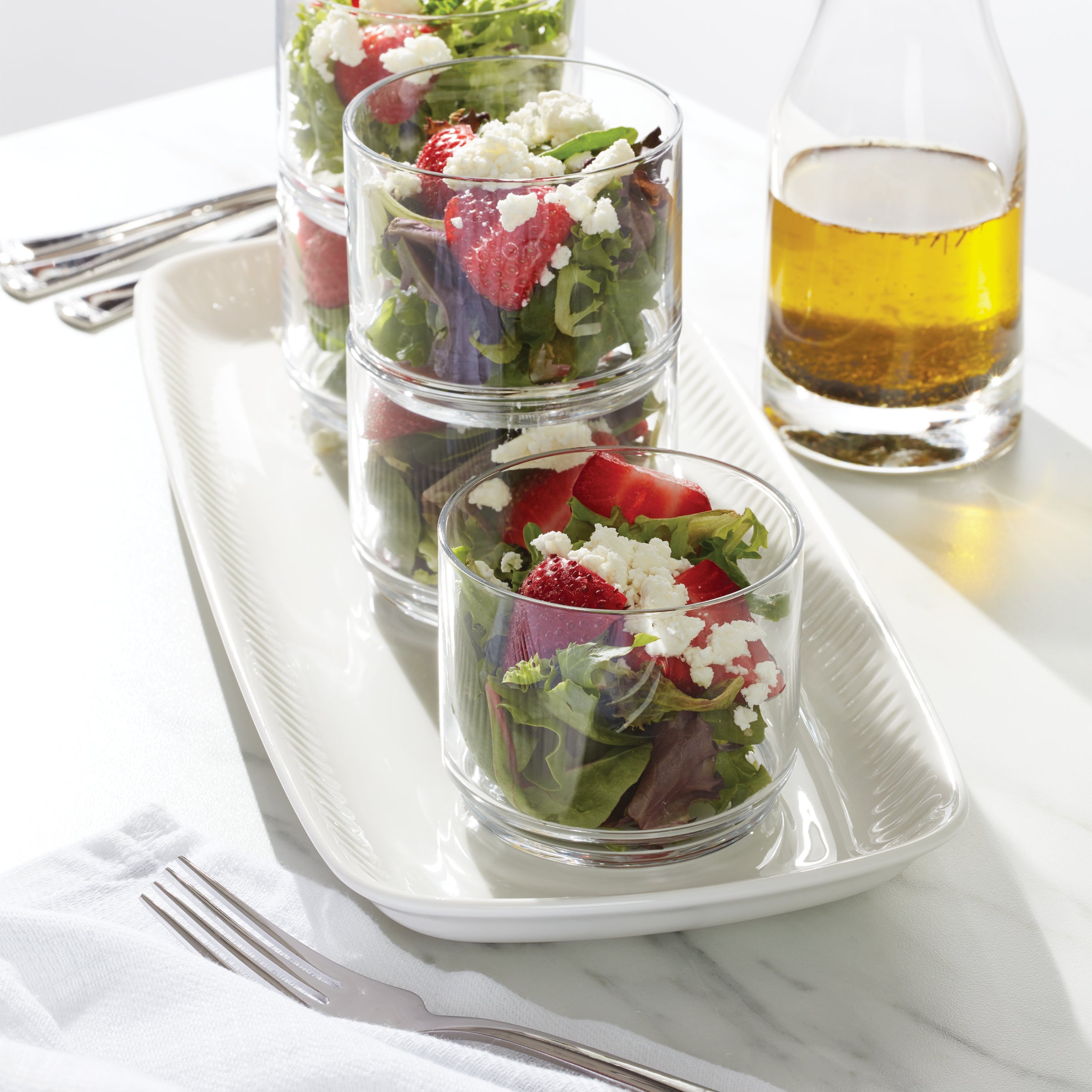 Tuscany Classics Stackable Clear Short Glasses Set Of 6 - Image 5