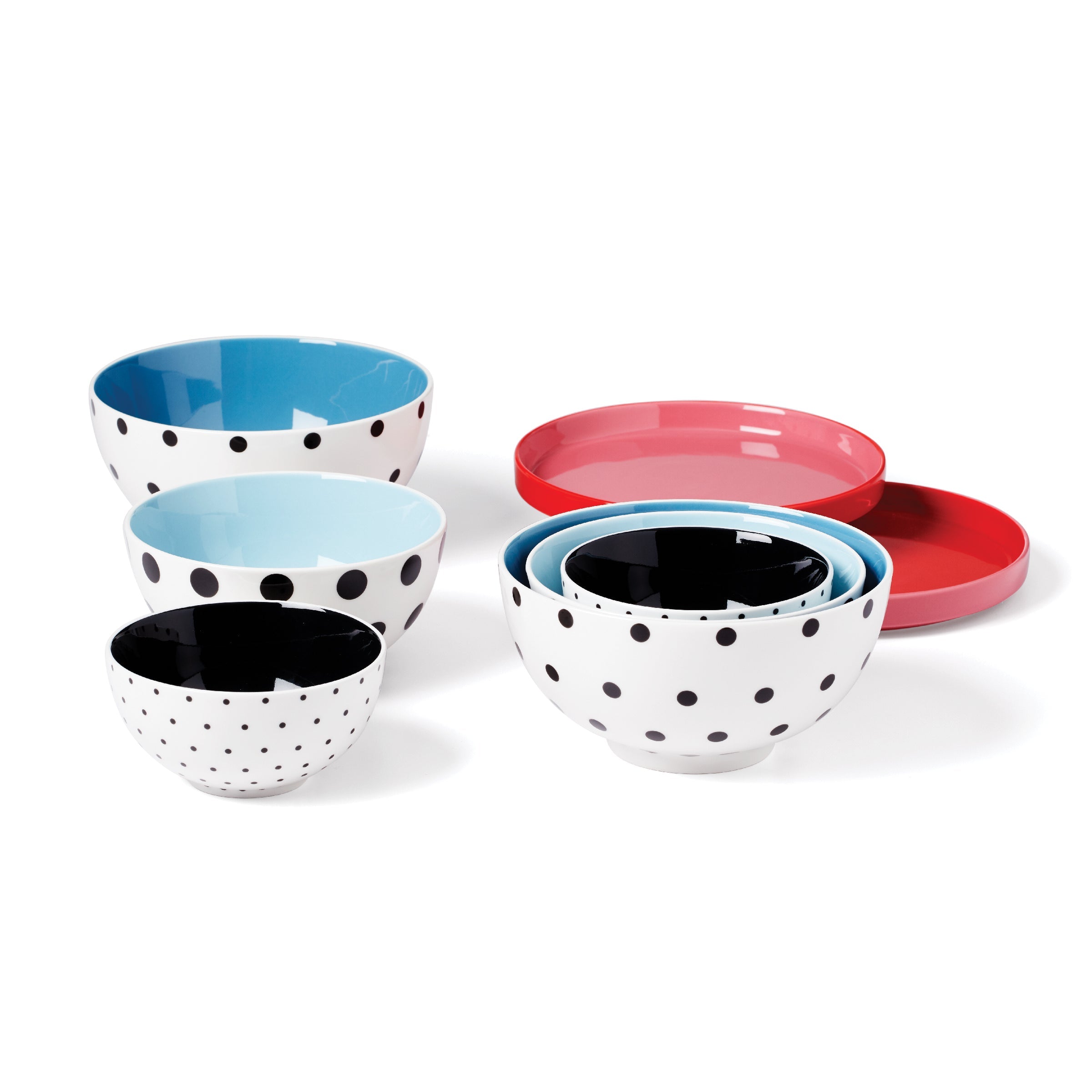 Alternative view of On The Spot 8 Piece Nesting Dinnerware Set