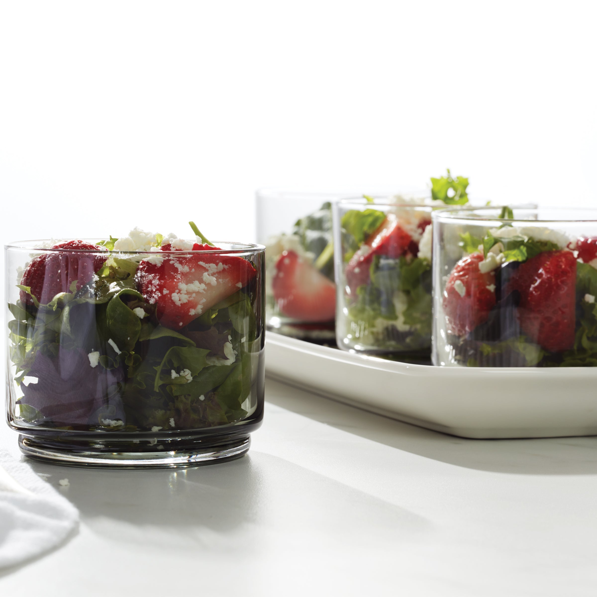 Tuscany Classics Stackable Smoke Short Glasses Set Of 4 - Image 4