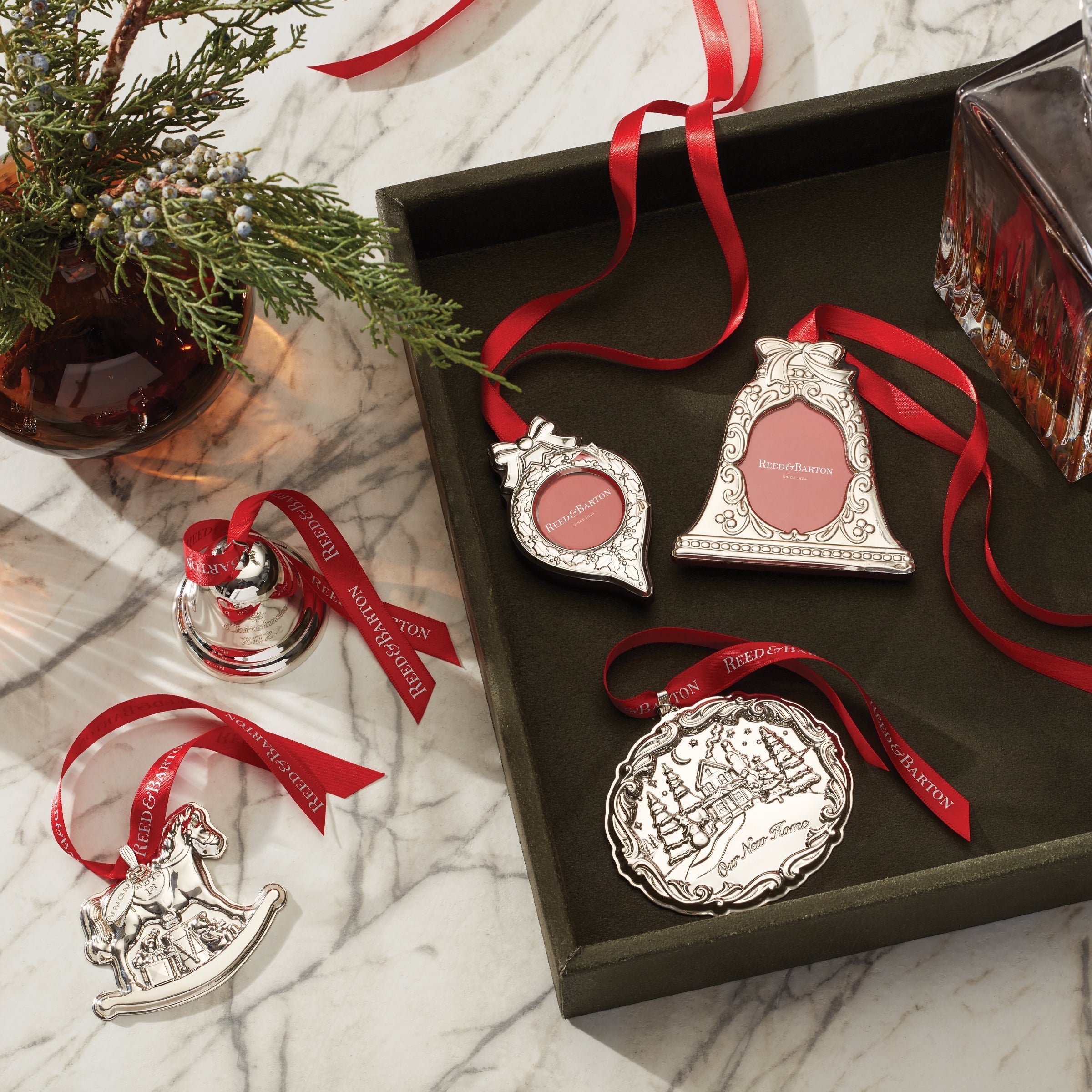 Alternative view of Bell Figural Frame Sterling Ornament