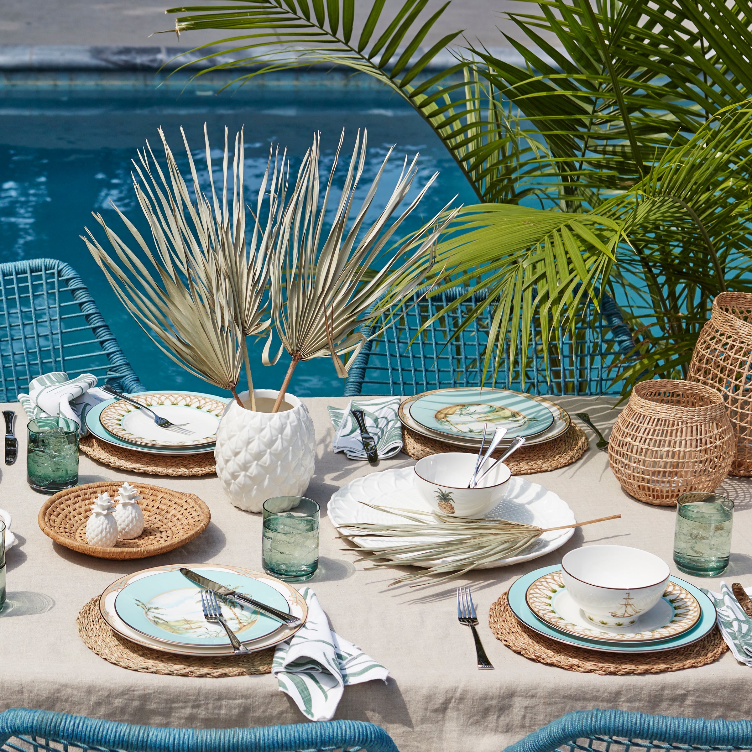 British Colonial Bamboo Rice Bowl - Image 7