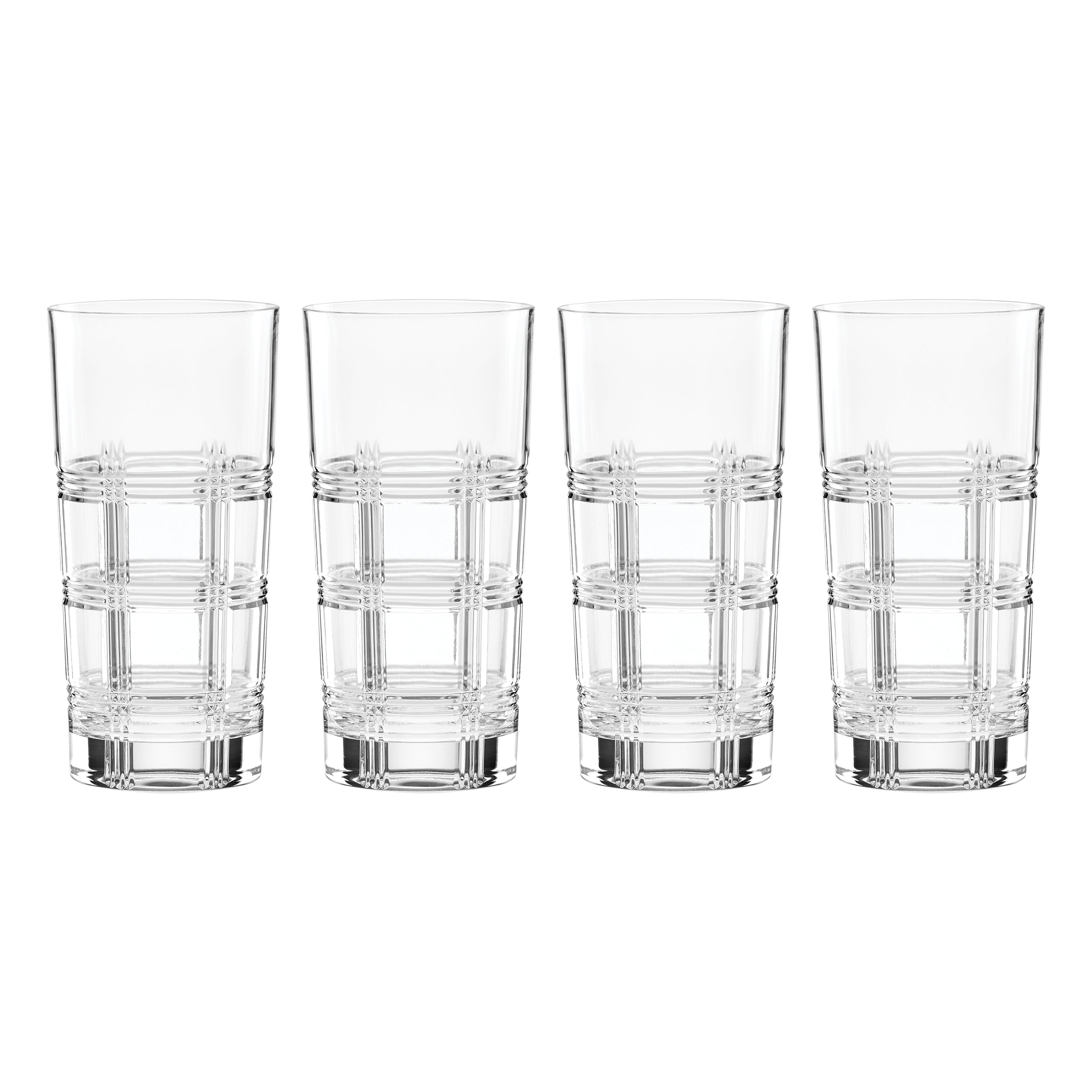 Hudson Crystal Highball Glasses   Set Of 4
